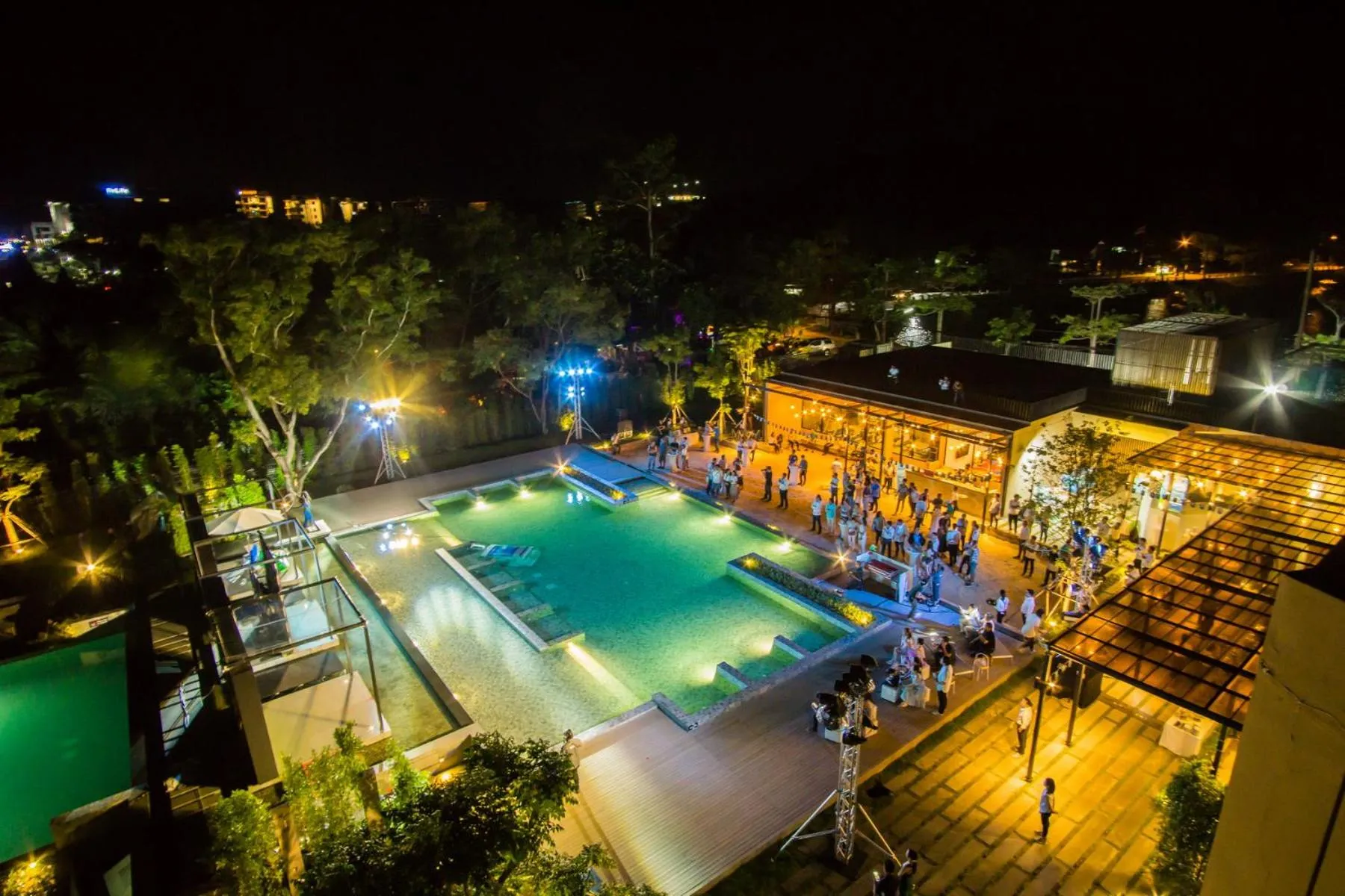 Pool view in The Gallery Hotel Nai Harn