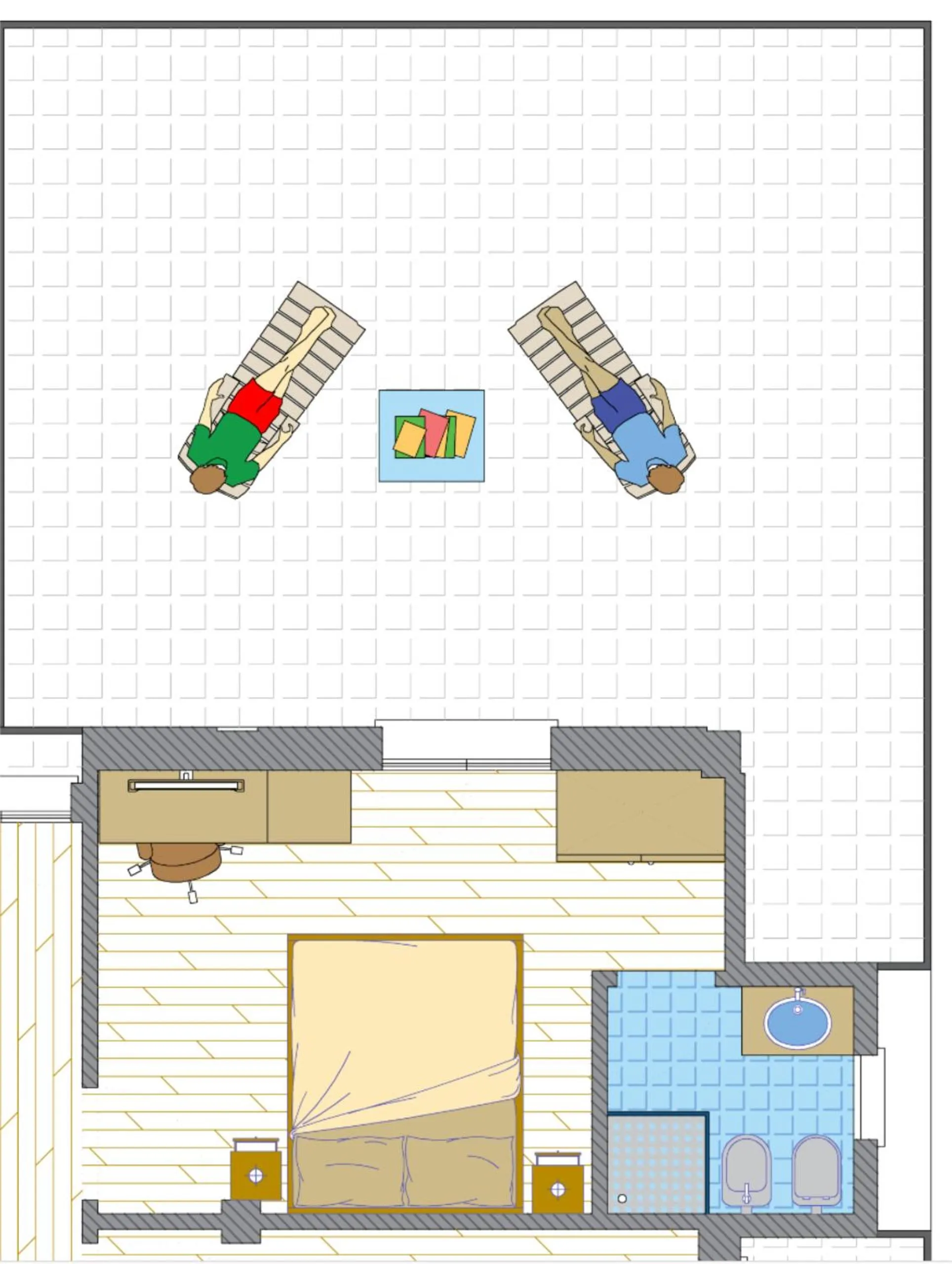 Floor plan in Hotel Royal Garnì