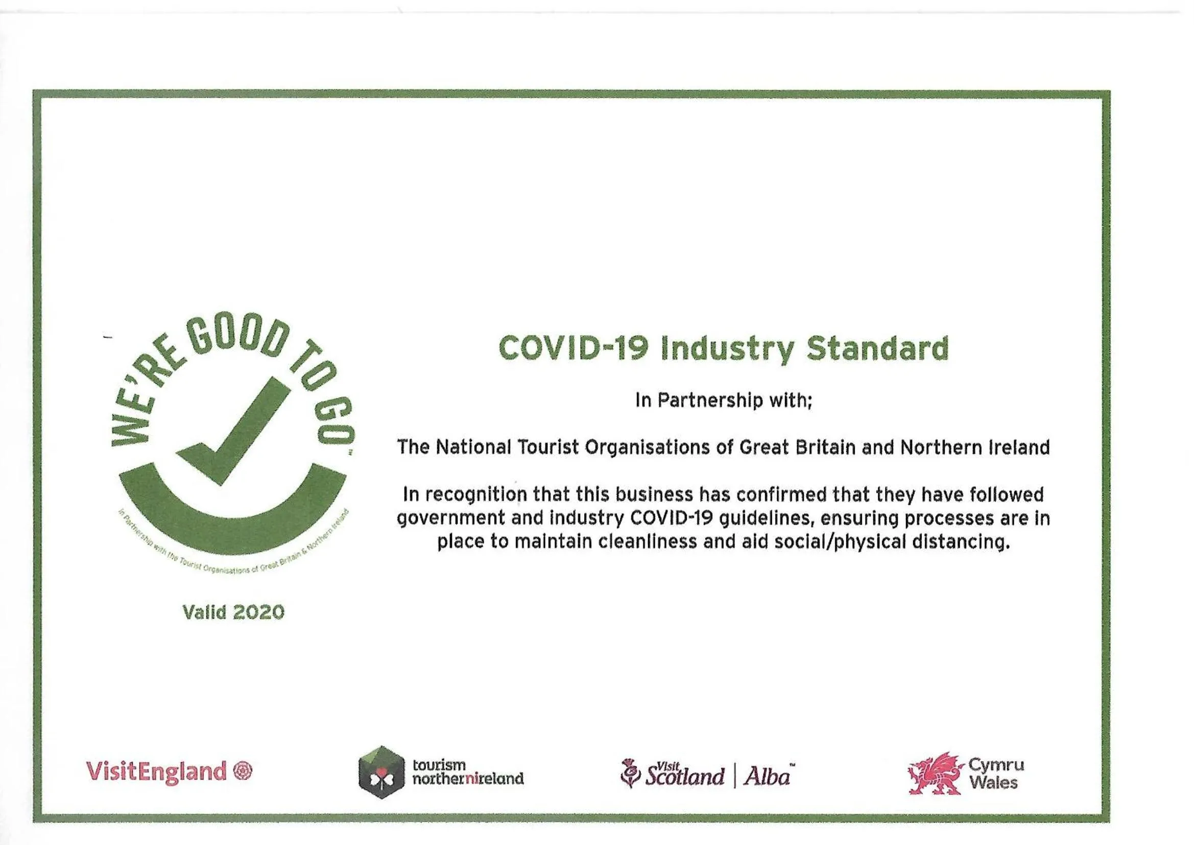 Logo/Certificate/Sign in Colliers Hotel