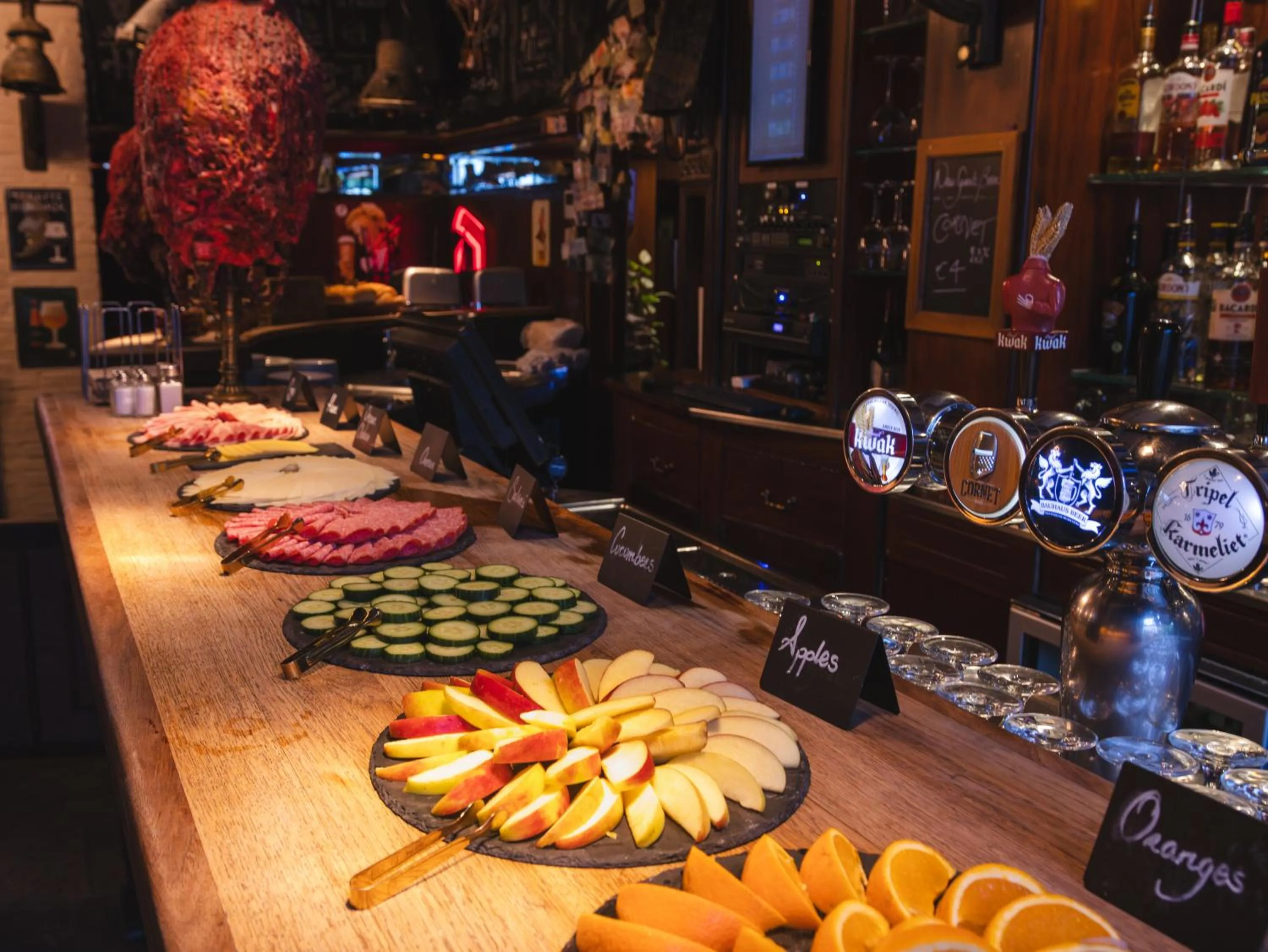 Food in St Christopher's Inn Bruges - The Bauhaus