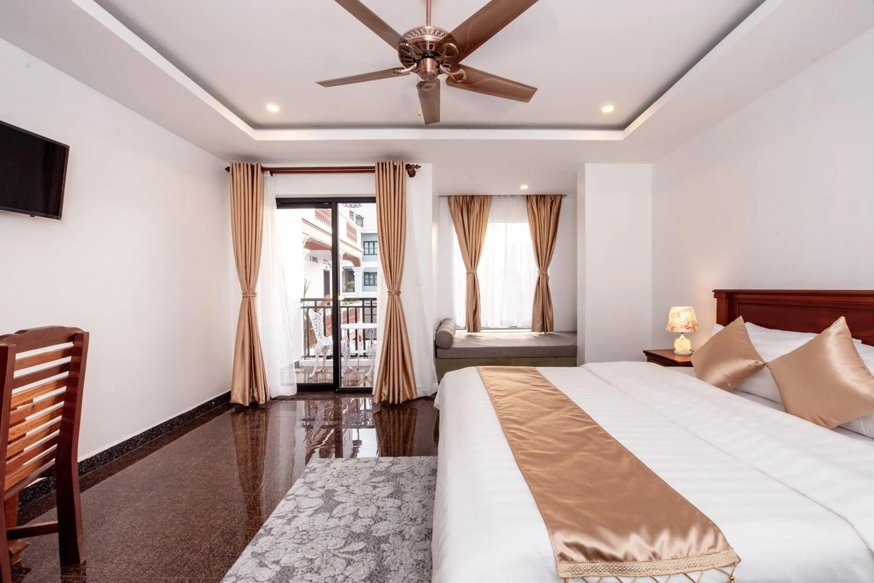 Bed in The Unique Angkor Villa