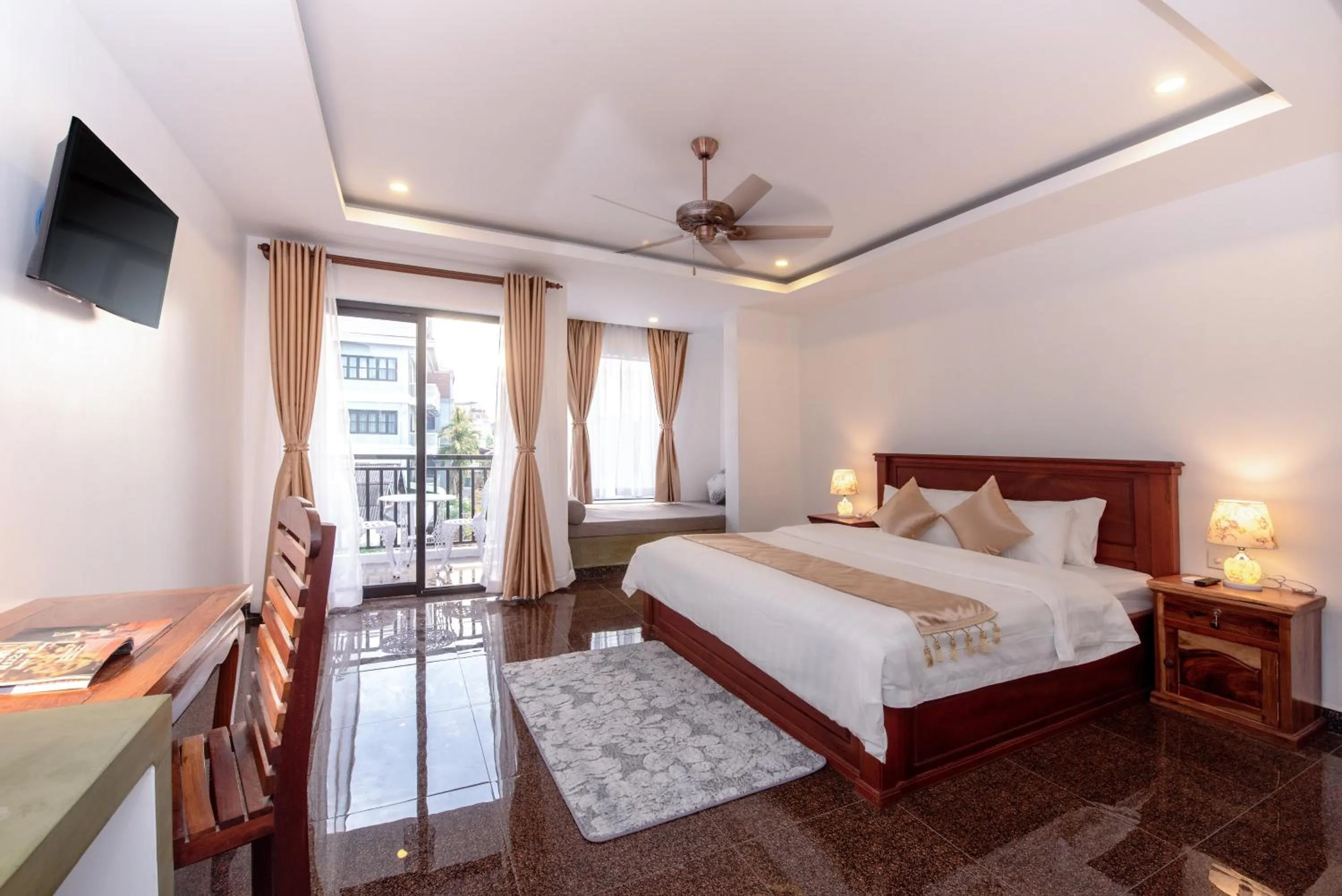 Bed in The Unique Angkor Villa