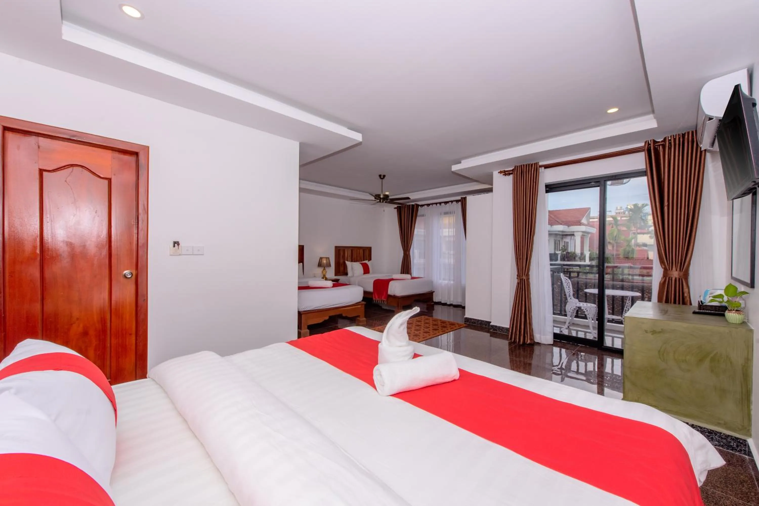 Bed in The Unique Angkor Villa