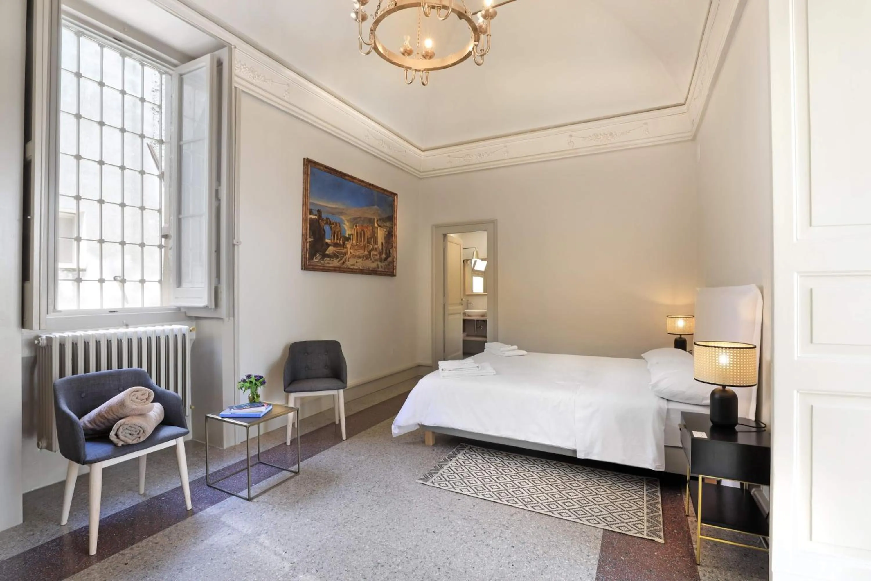 Bedroom, Bed in Palazzo Circolone