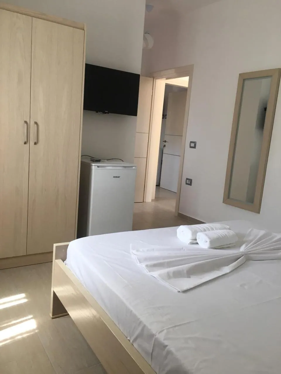 Bed in Durmishi Rooms & Apartments & Beach