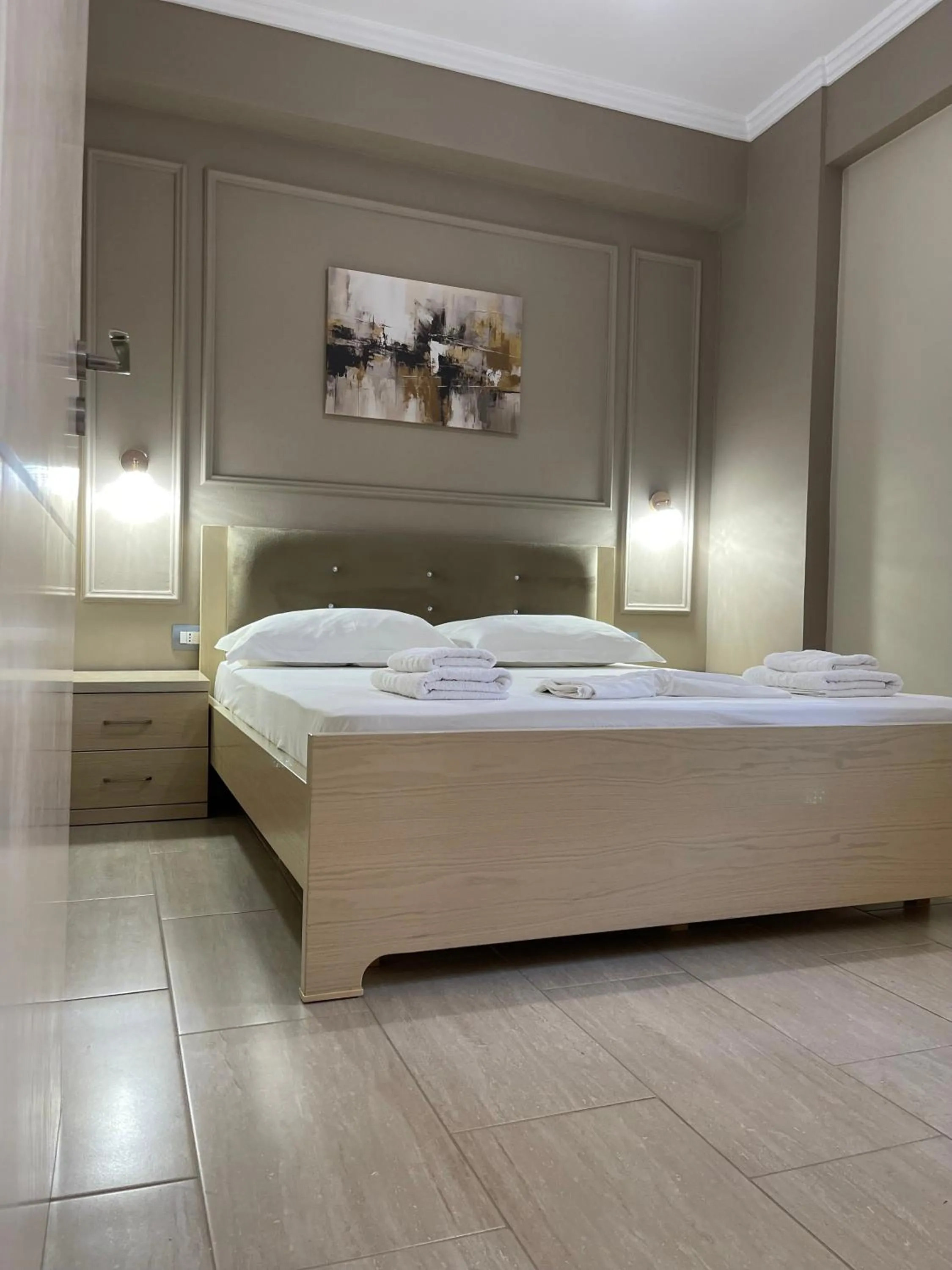Bed in Durmishi Rooms & Apartments & Beach