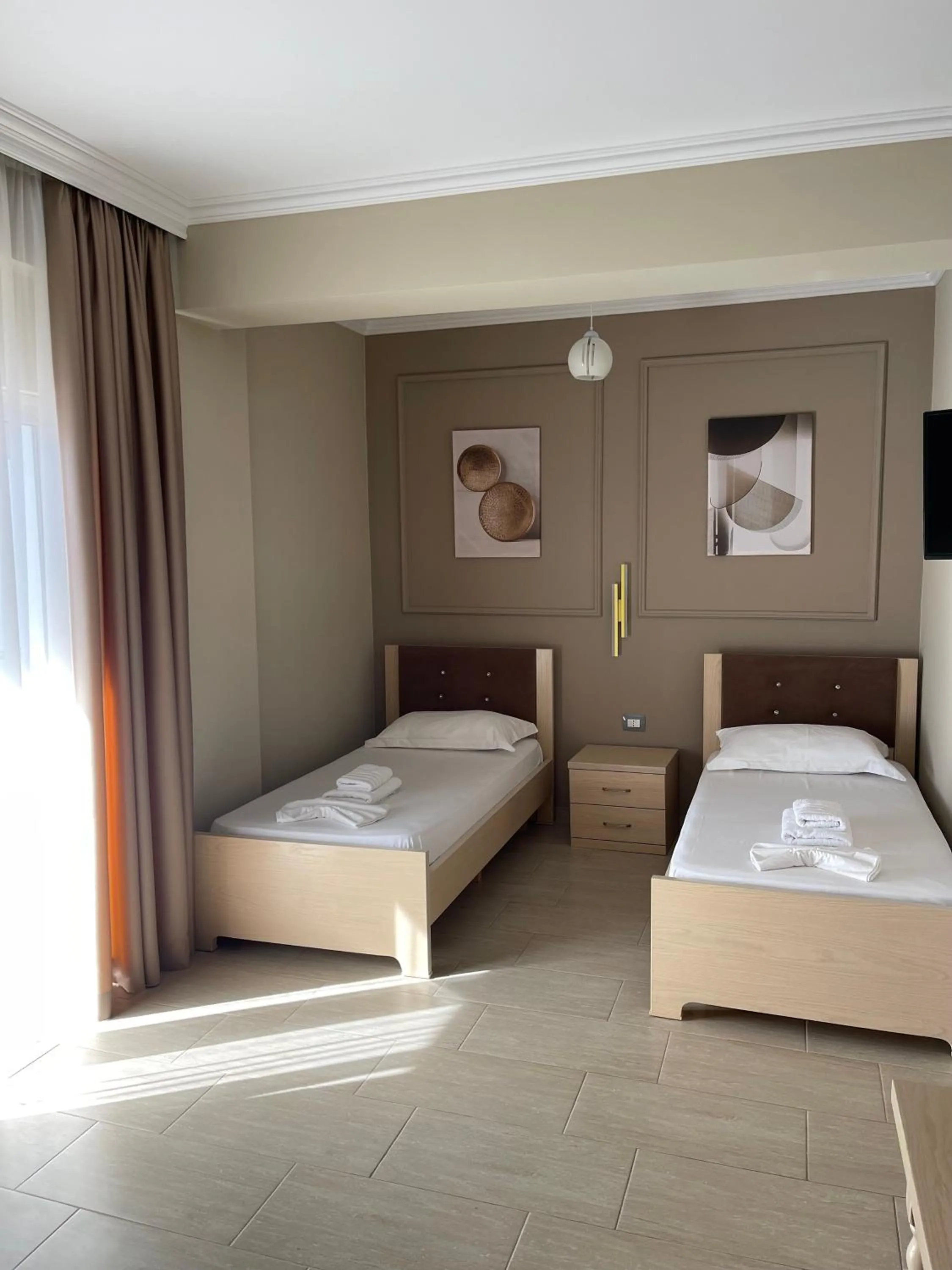 Bed in Durmishi Rooms & Apartments & Beach