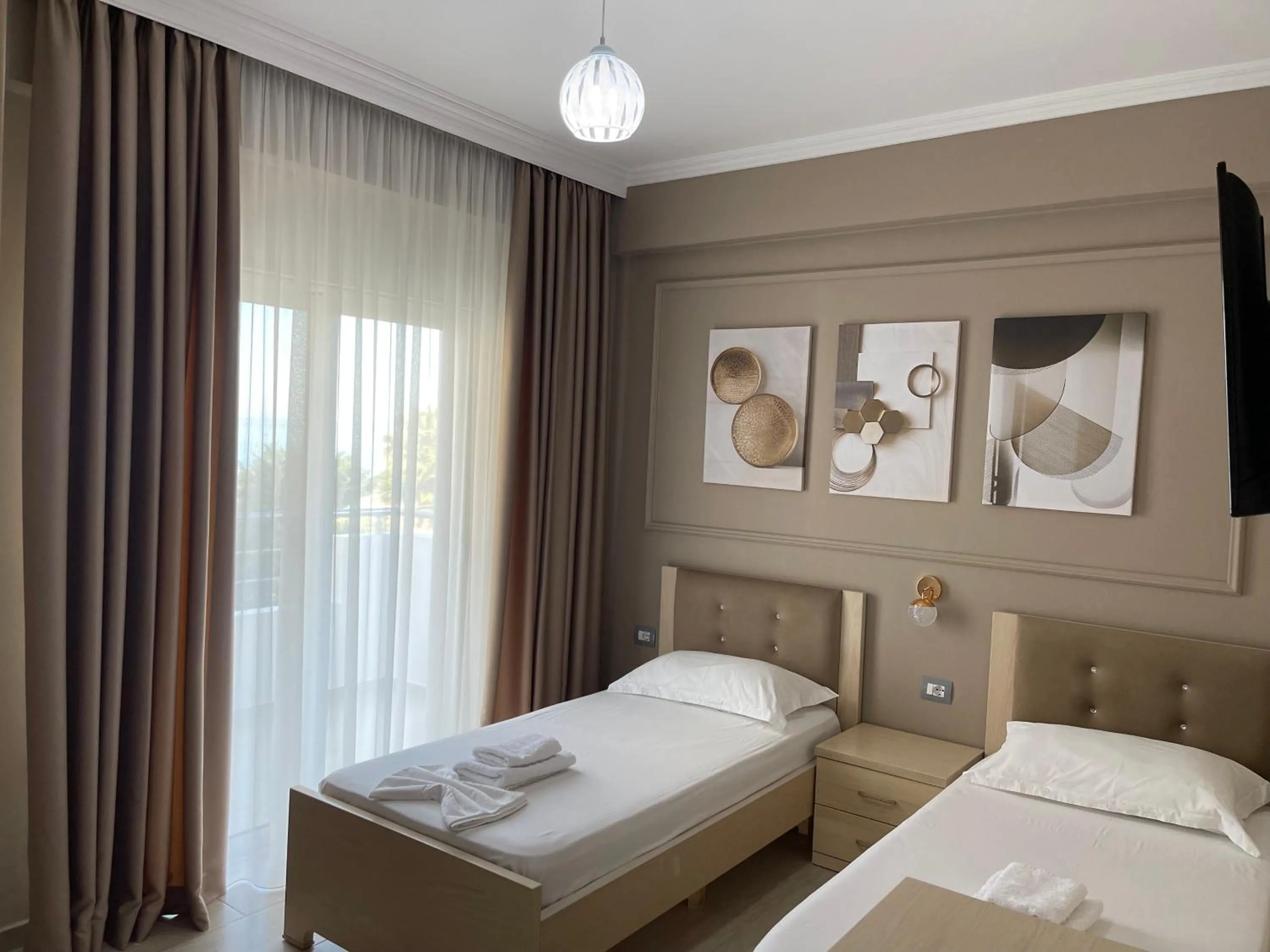 Bed in Durmishi Rooms & Apartments & Beach
