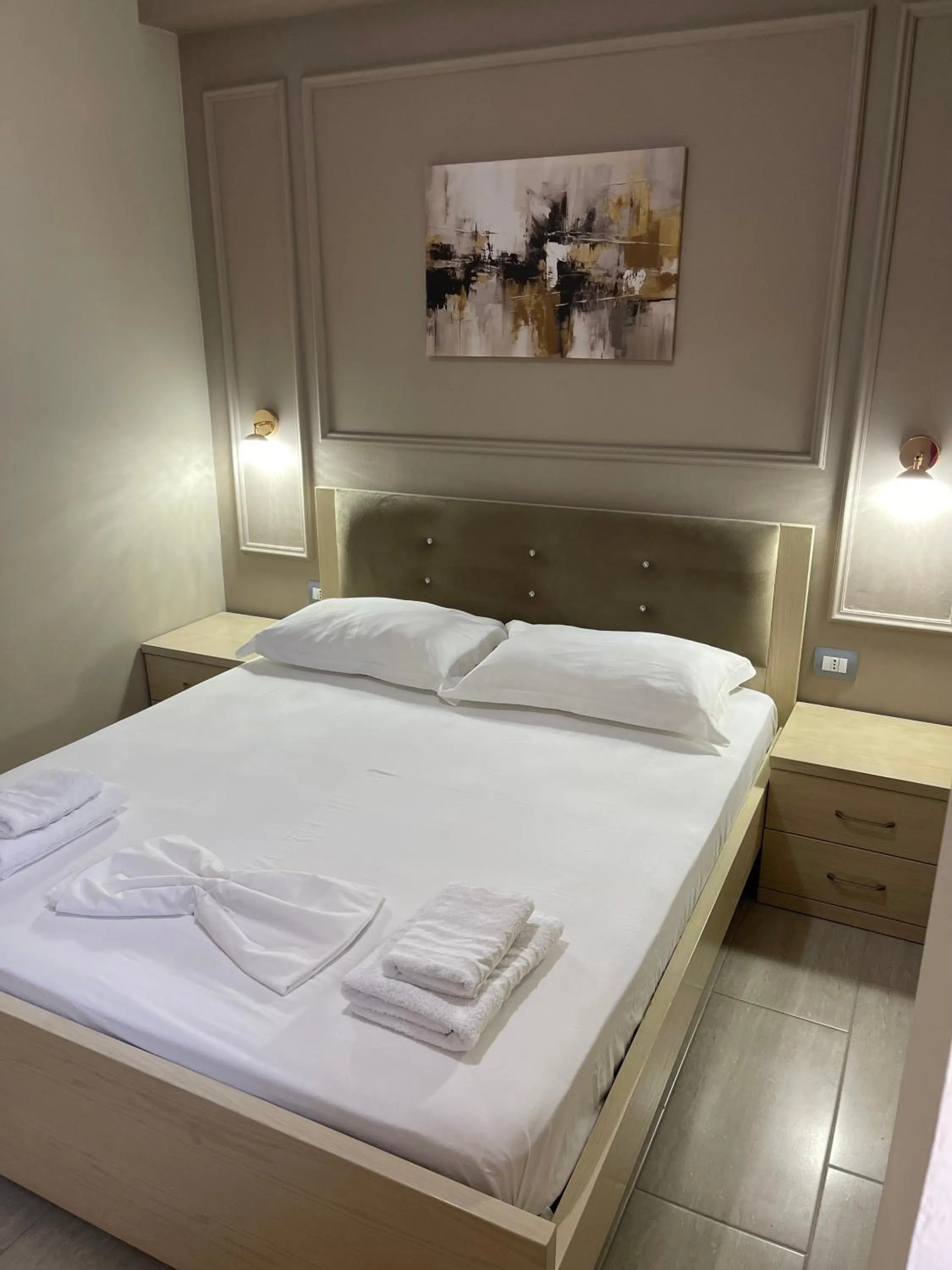 Bed in Durmishi Rooms & Apartments & Beach