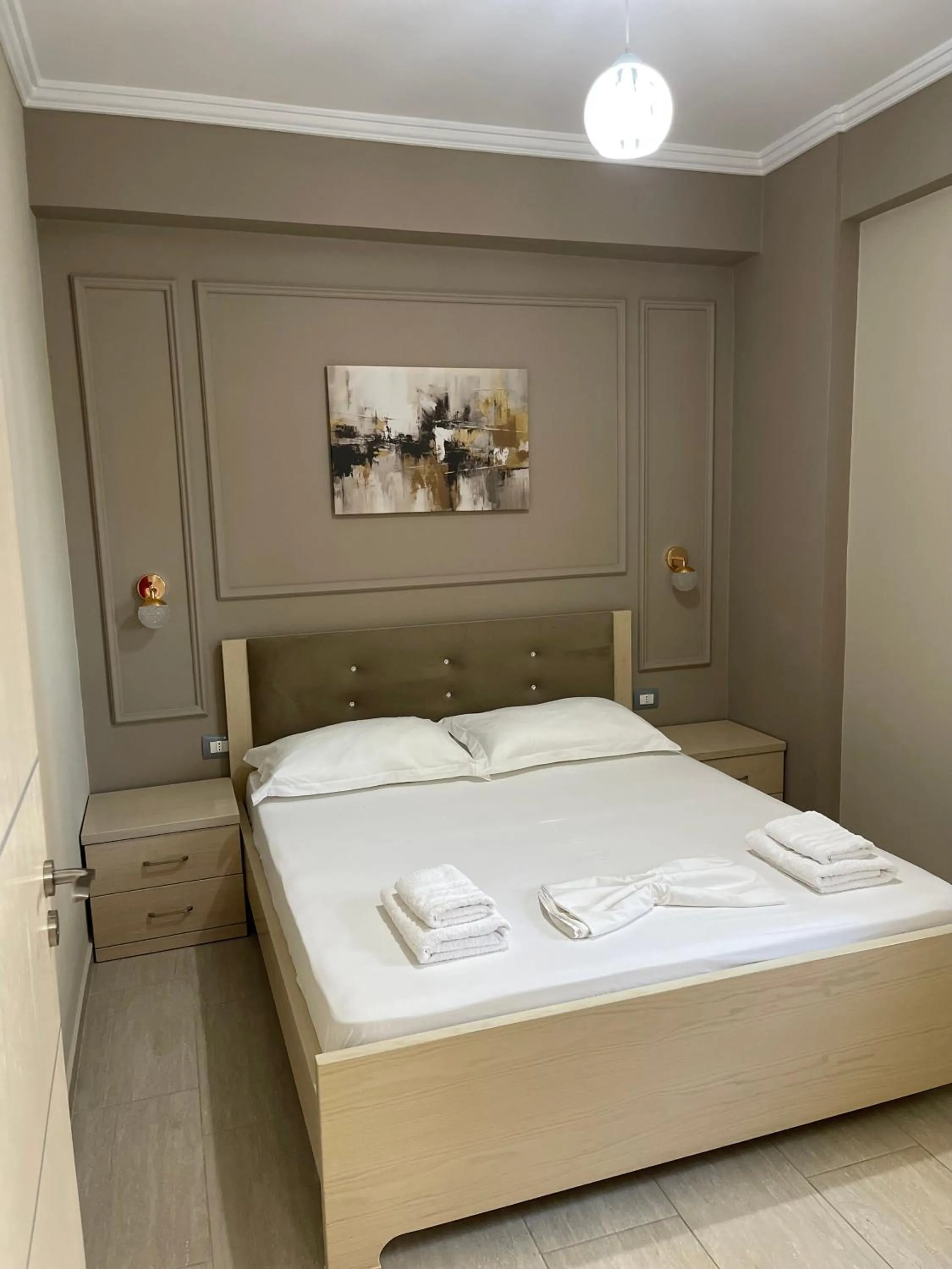 Bed in Durmishi Rooms & Apartments & Beach