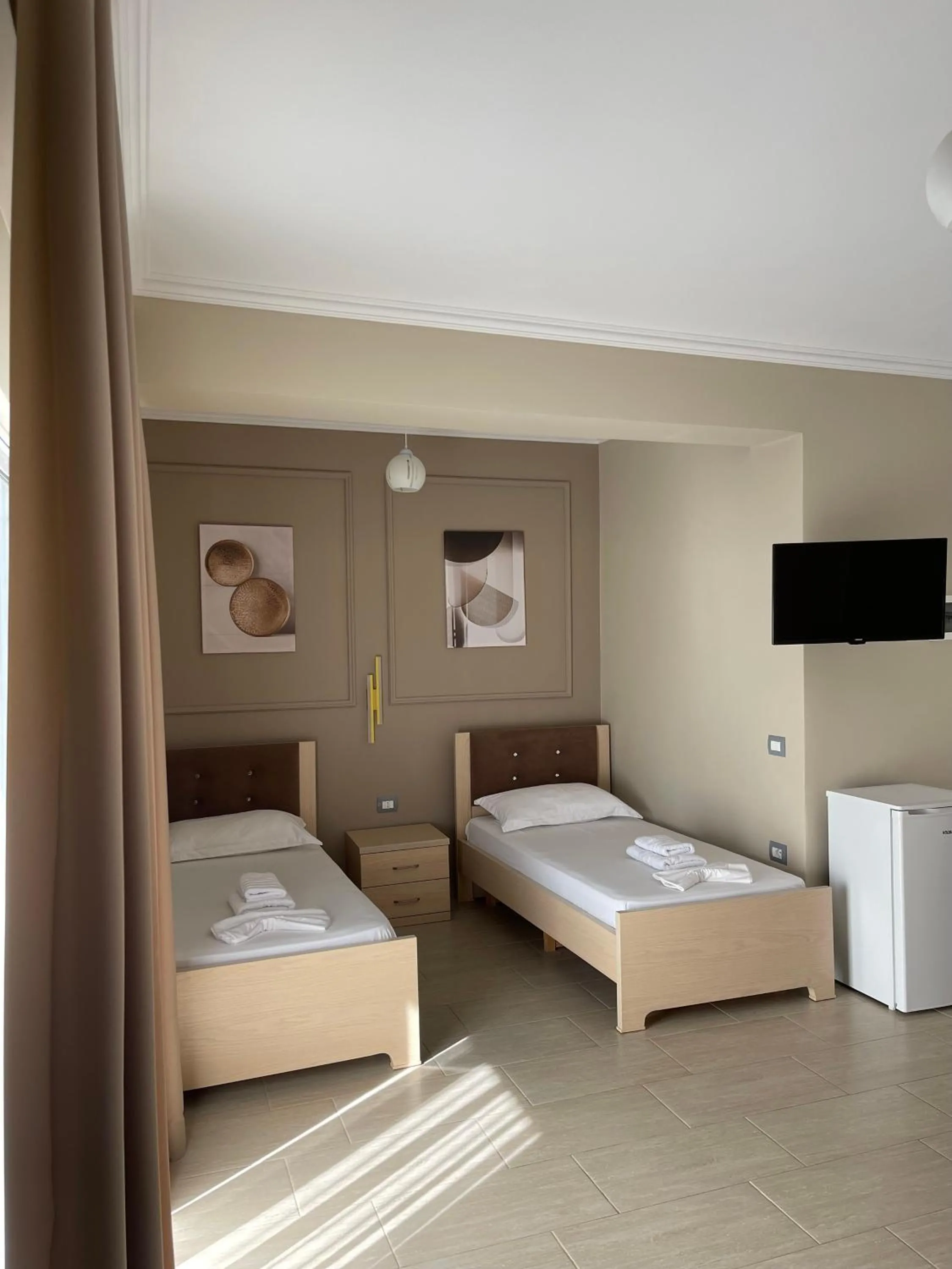 Bed in Durmishi Rooms & Apartments & Beach