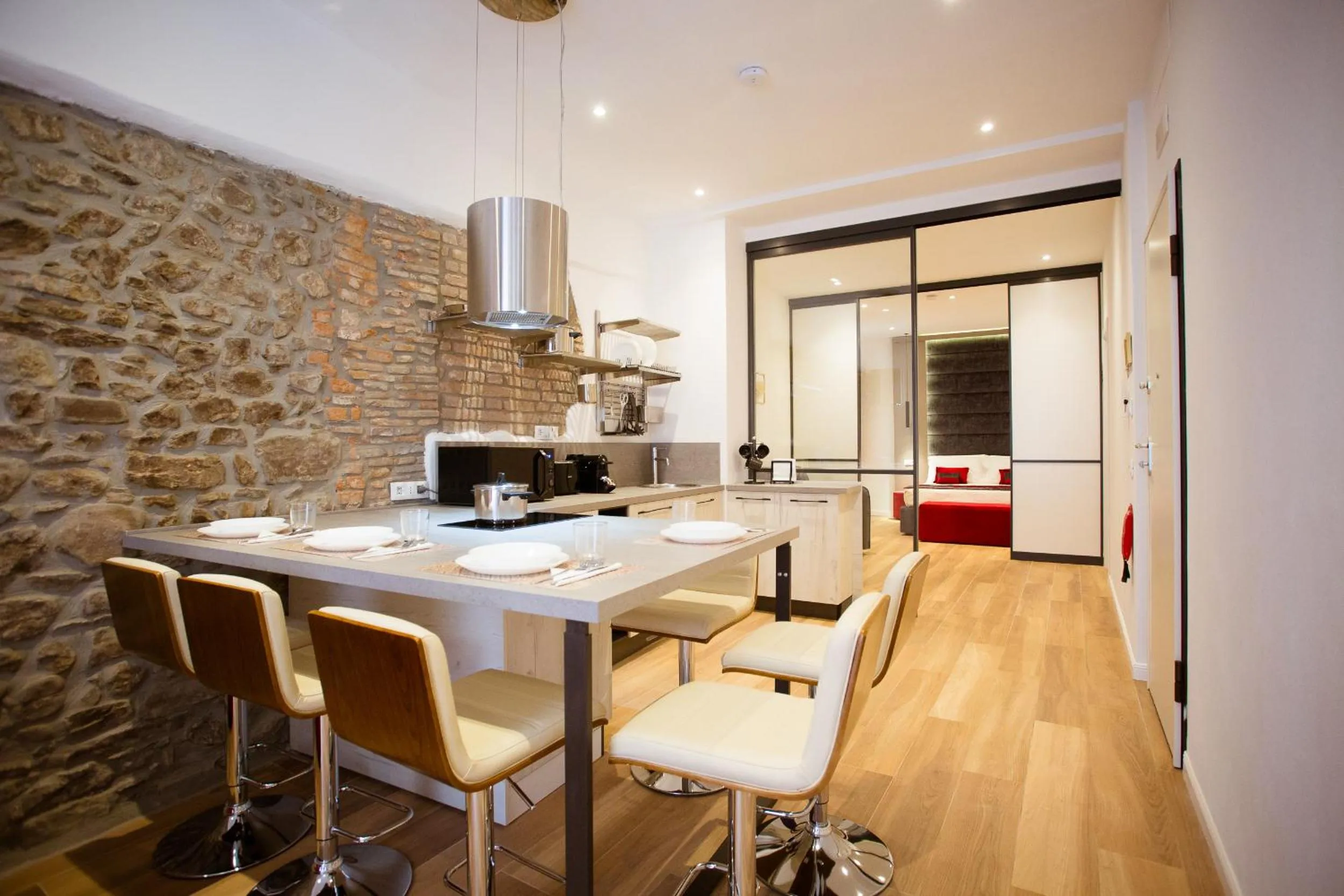 Kitchen or kitchenette in Elegant Apartments 5 terre la spezia