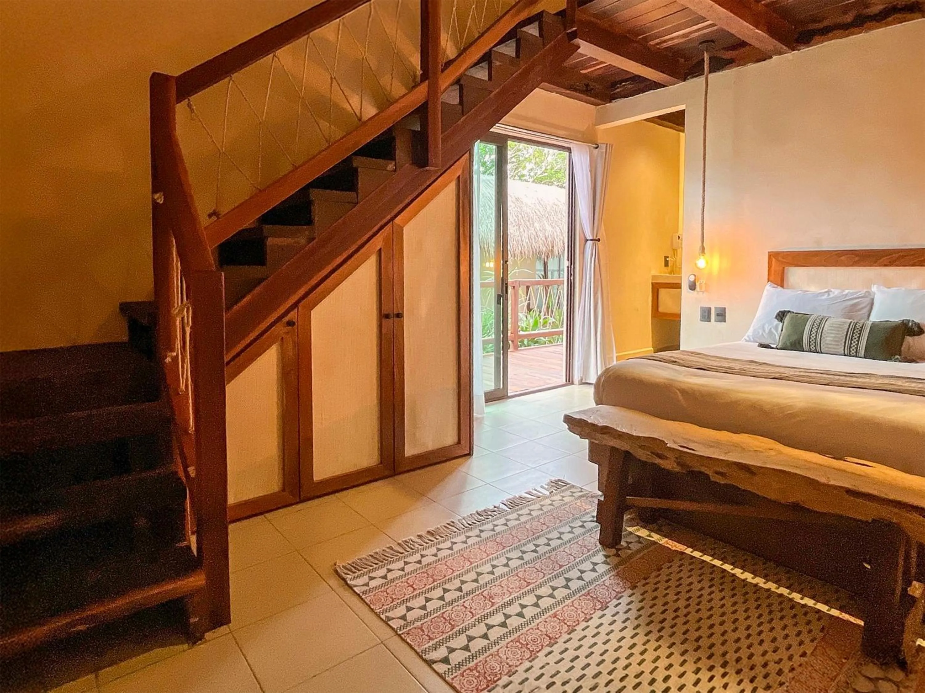 Bedroom, Bed in Zelune Luxury Lagoon Resort Bacalar - Adults Only