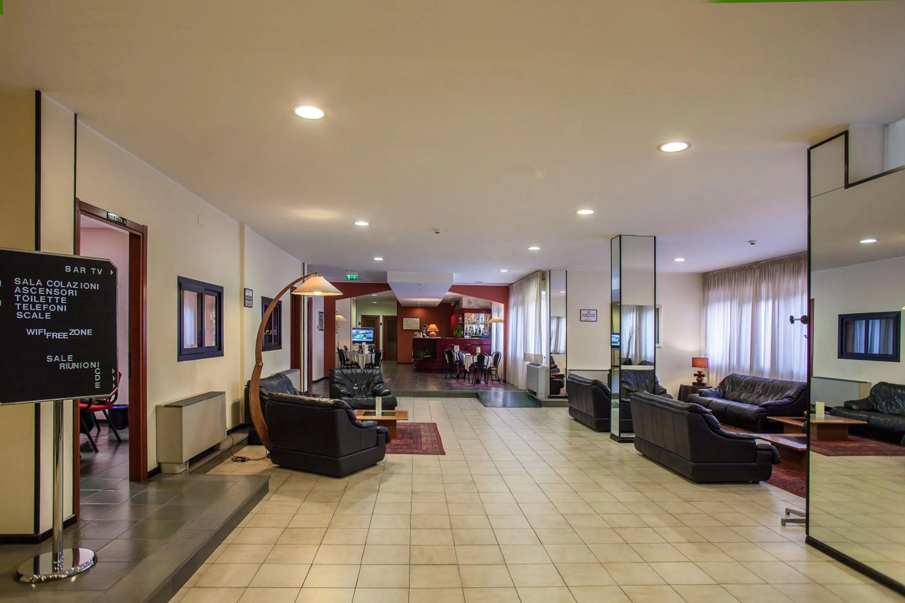 Lobby or reception in Hotel Quadrifoglio