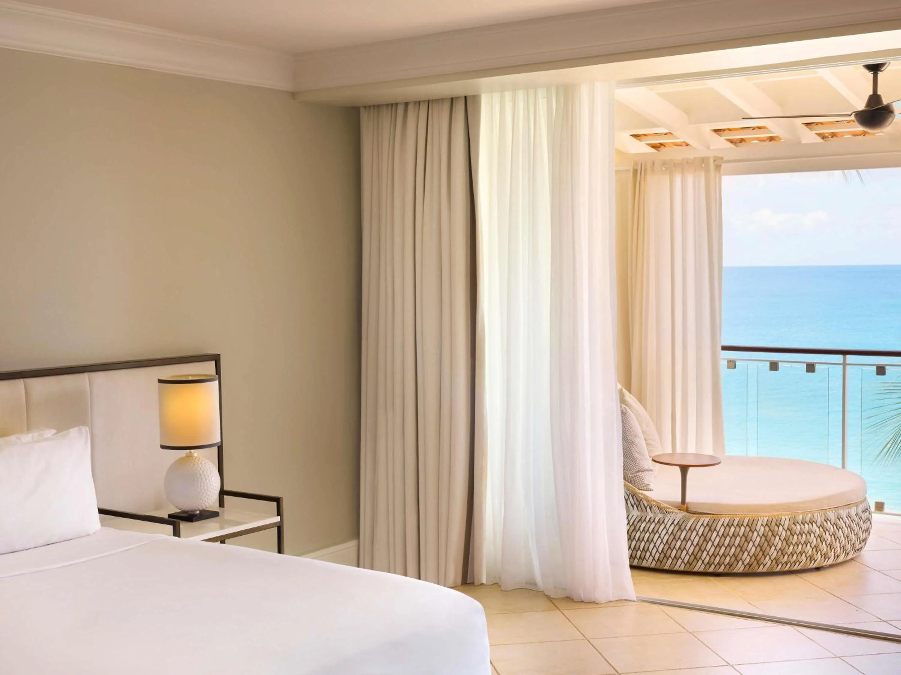 Bedroom, Bed in Fairmont Royal Pavilion Barbados Resort