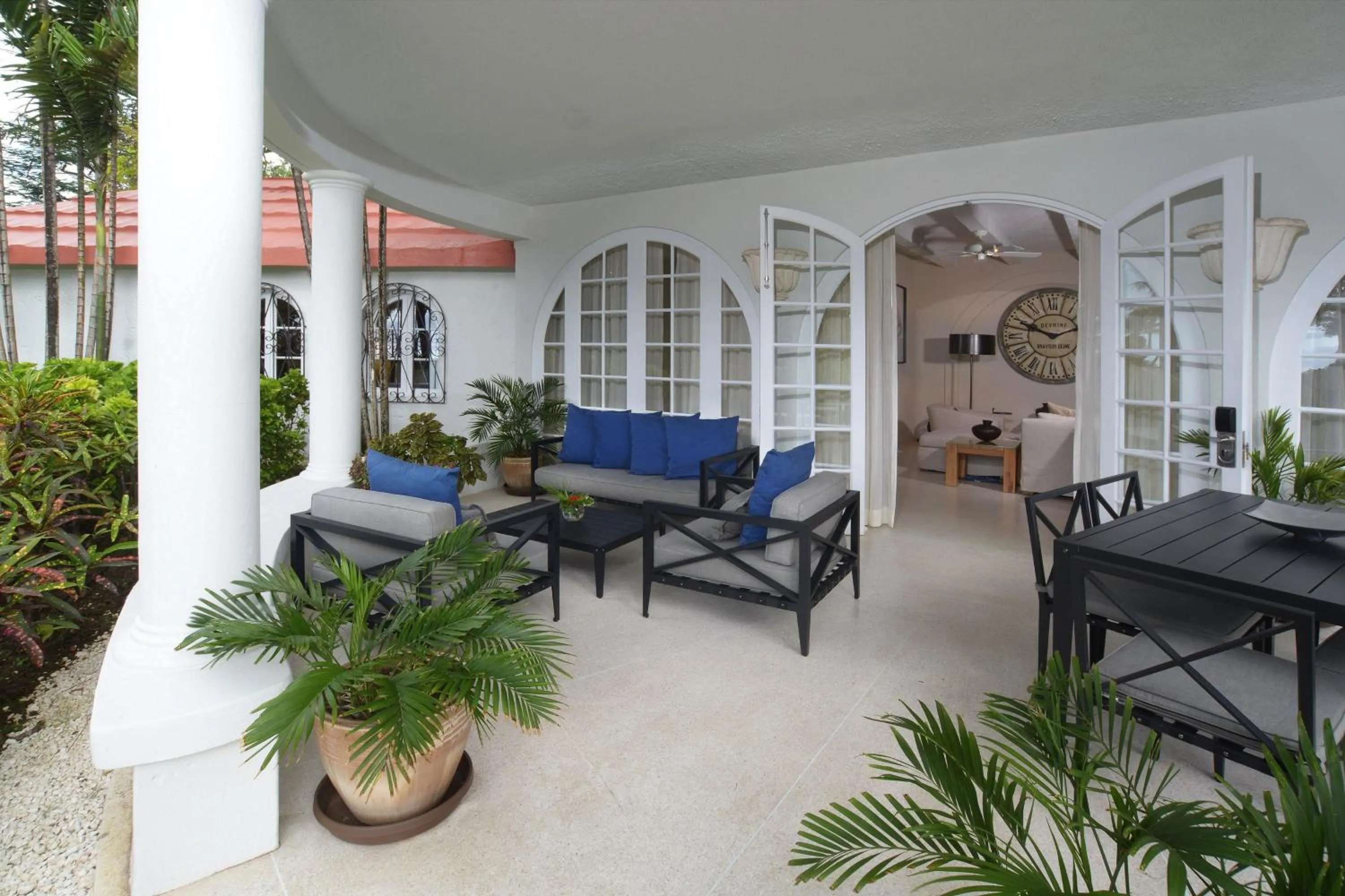 Patio in Fairmont Royal Pavilion Barbados Resort