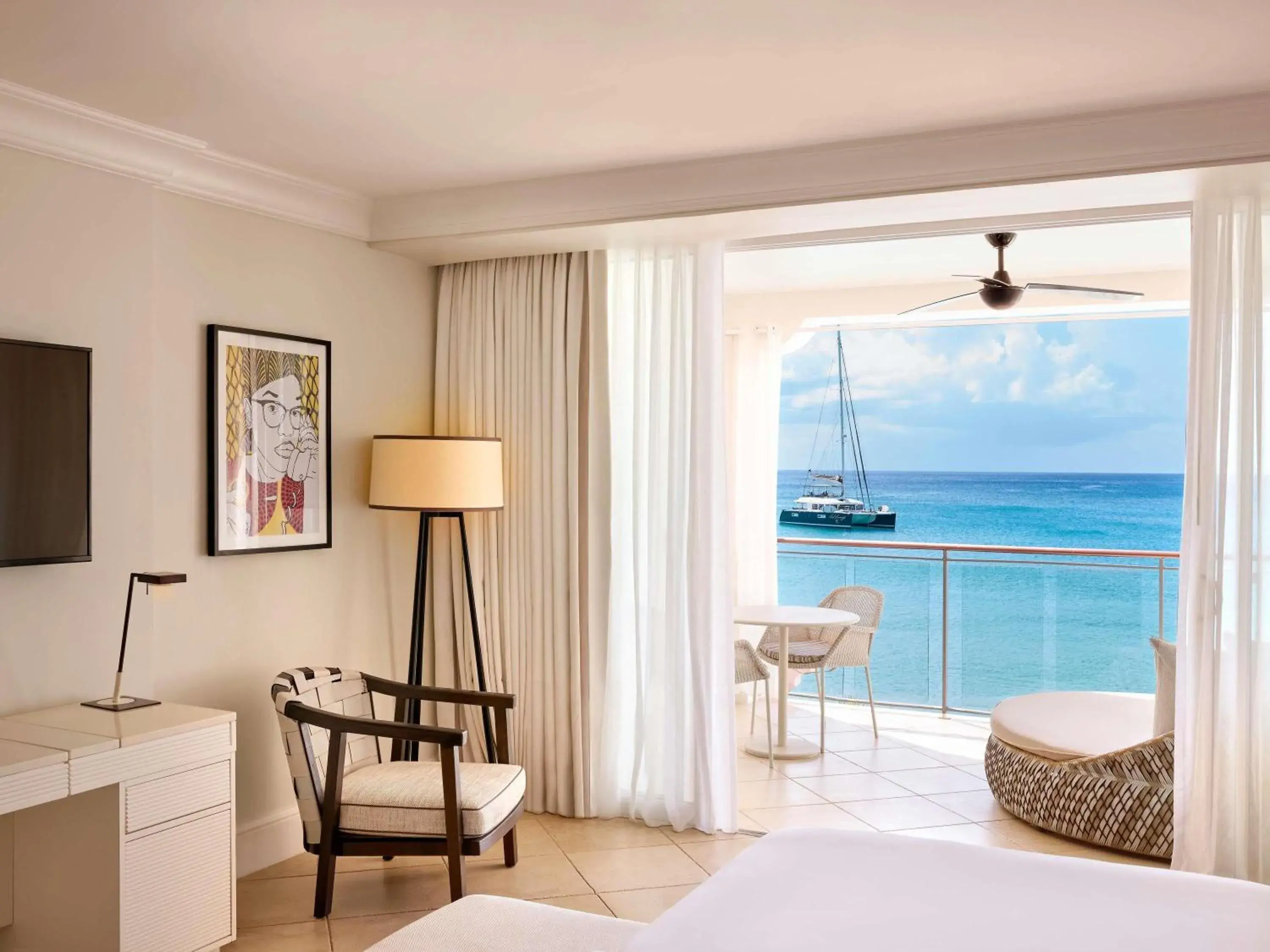 Luxury King Room Ocean Front in Fairmont Royal Pavilion Barbados Resort Luxury King Room Ocean Front in Fairmont Royal Pavilion Barbados Resort