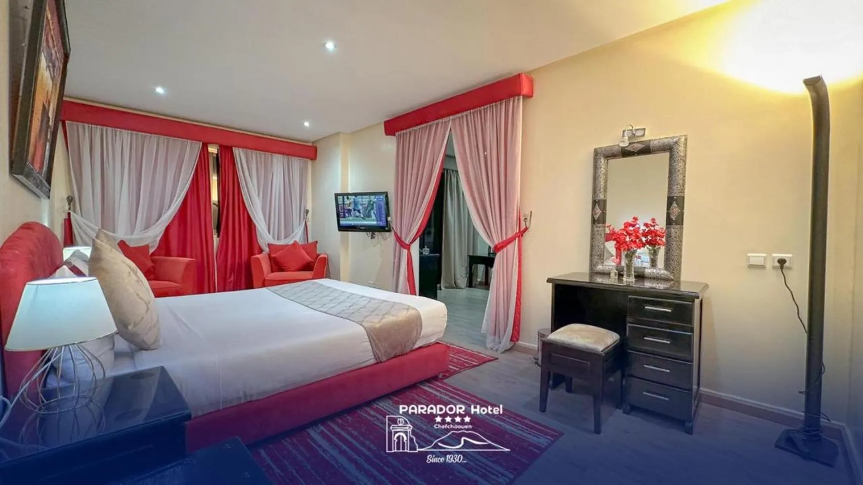 Bed in Hotel Parador