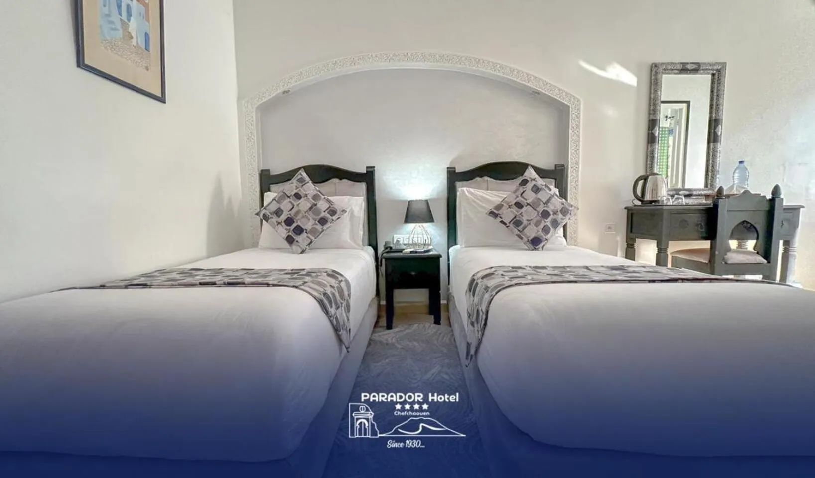 Bed in Hotel Parador