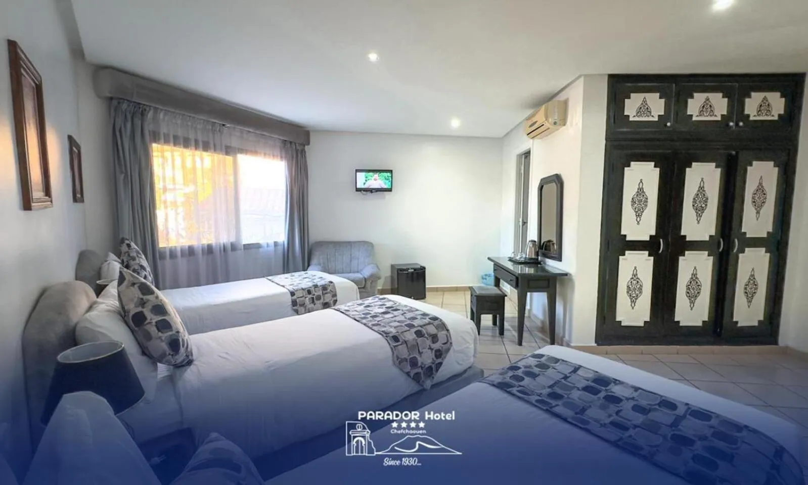 Bed in Hotel Parador