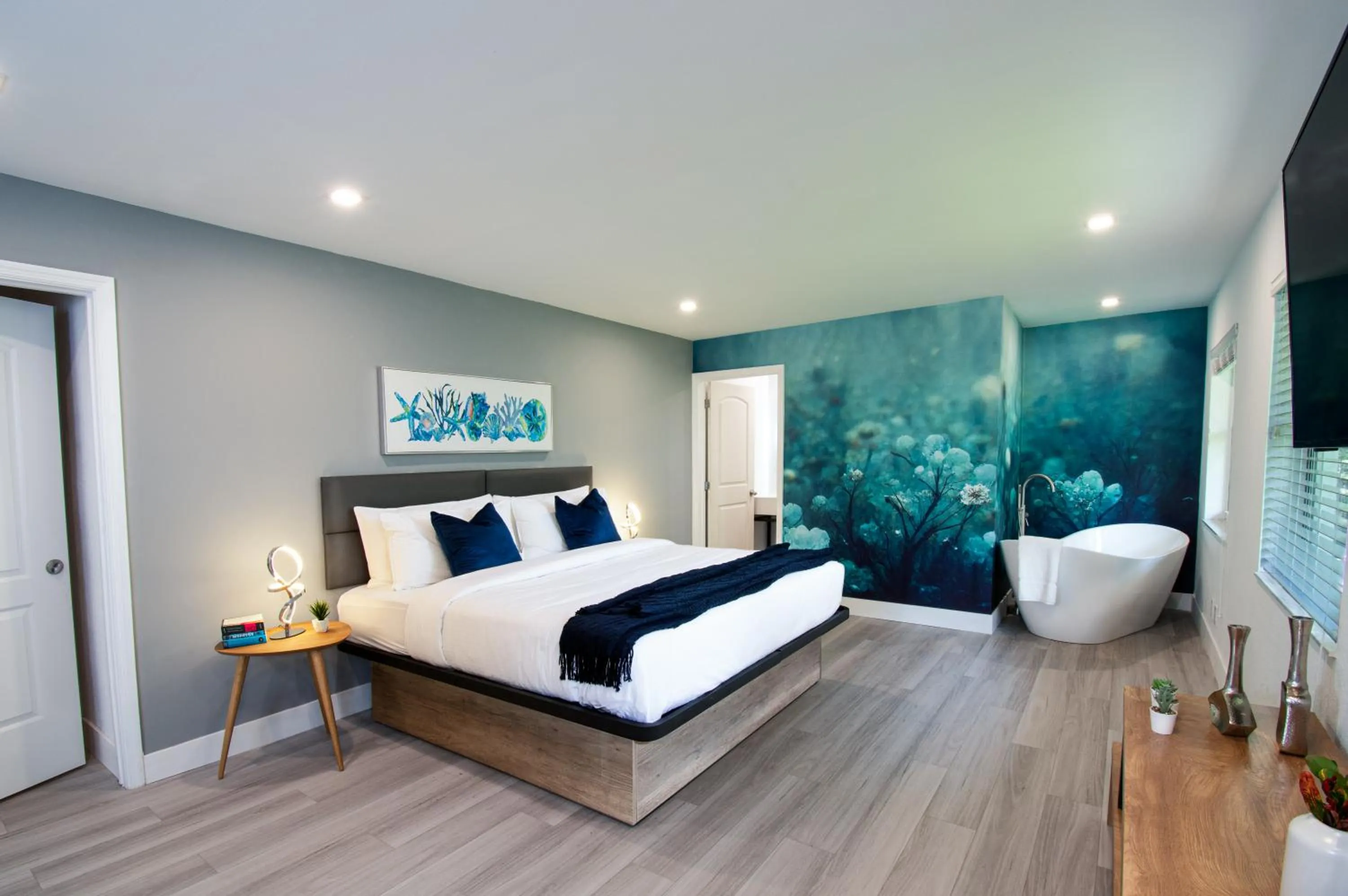 Bed in The Lauderdale Boutique Hotel