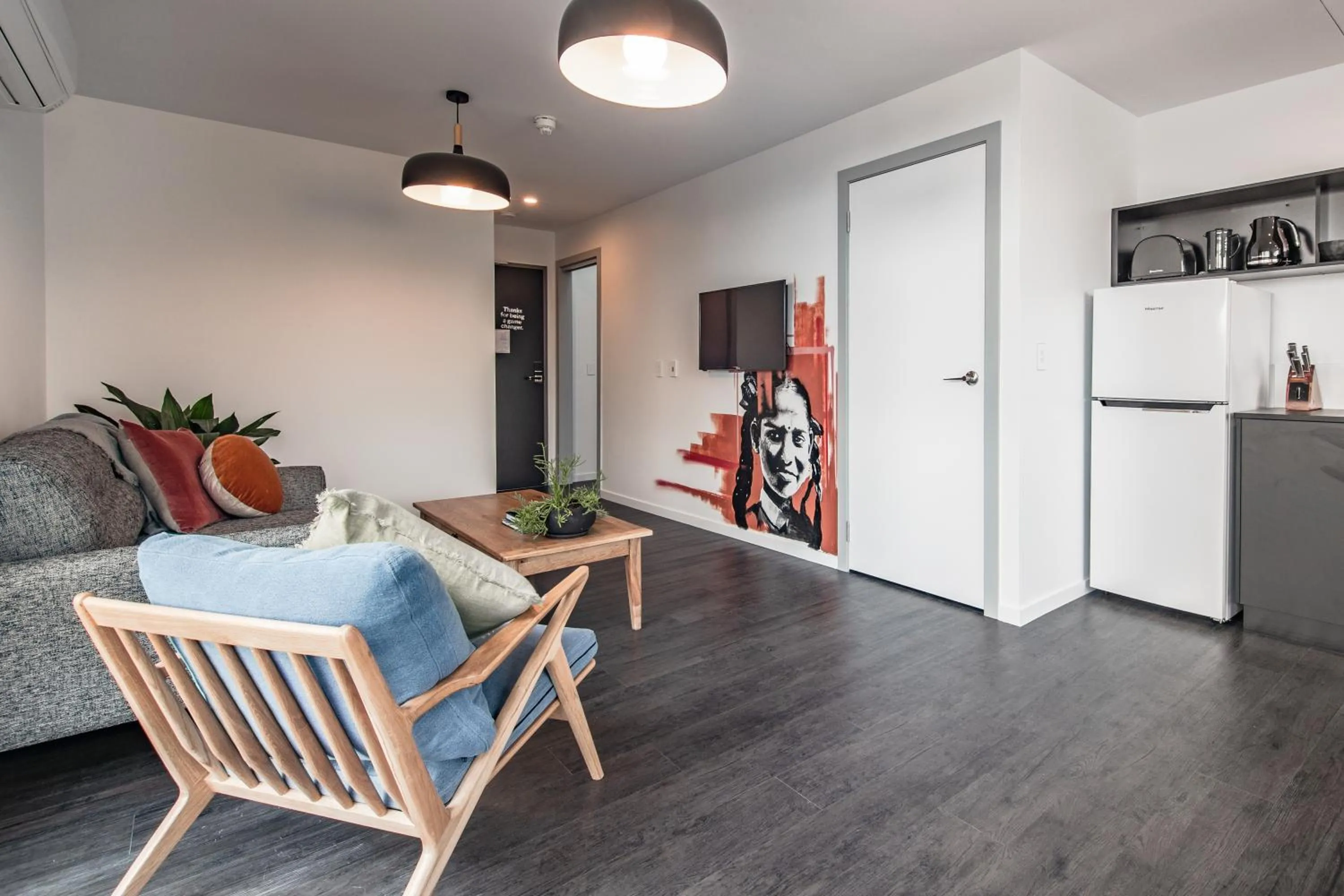 Seating area in Change Overnight