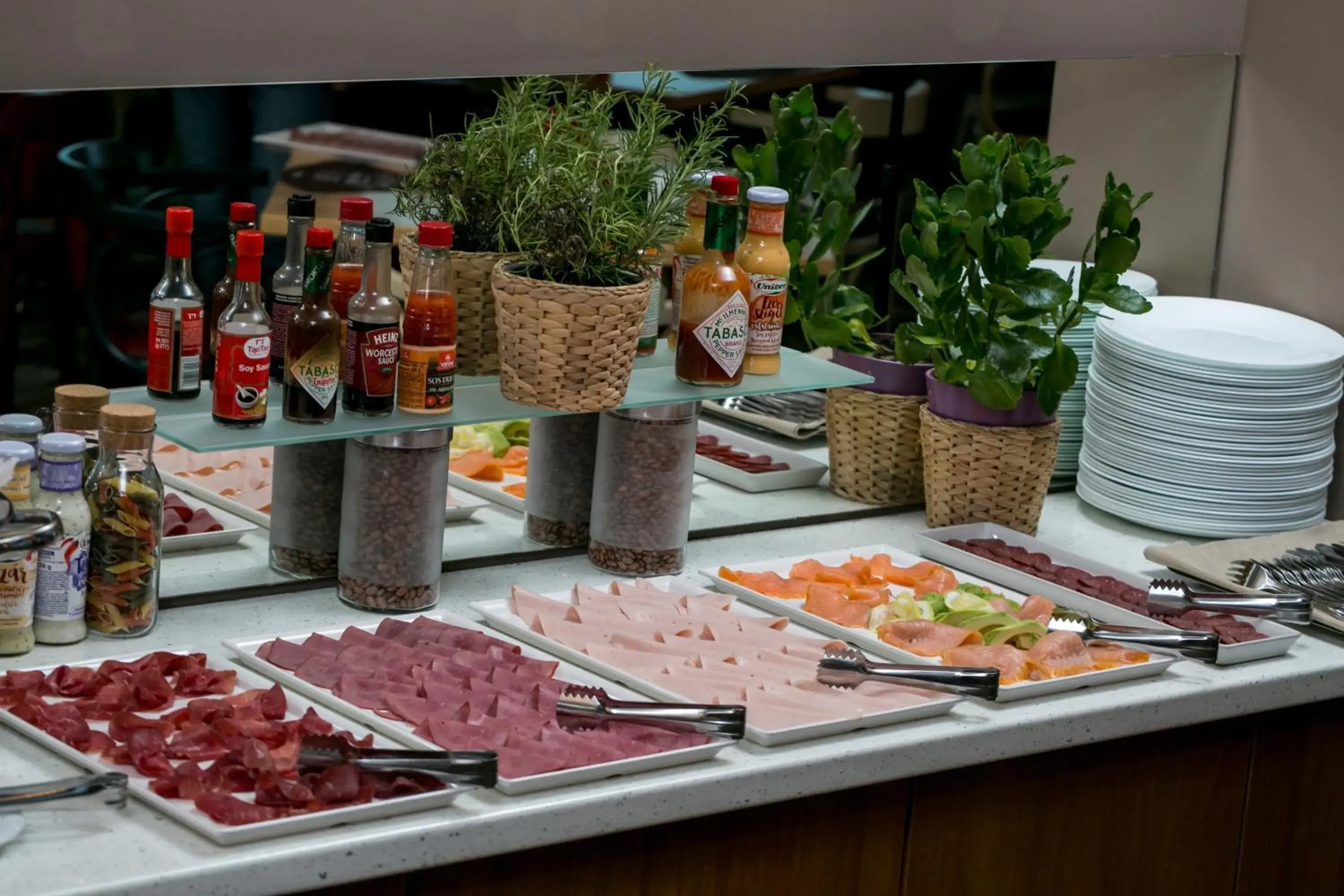 Buffet breakfast in Orhideea Residence & Spa Buffet breakfast in Orhideea Residence & Spa