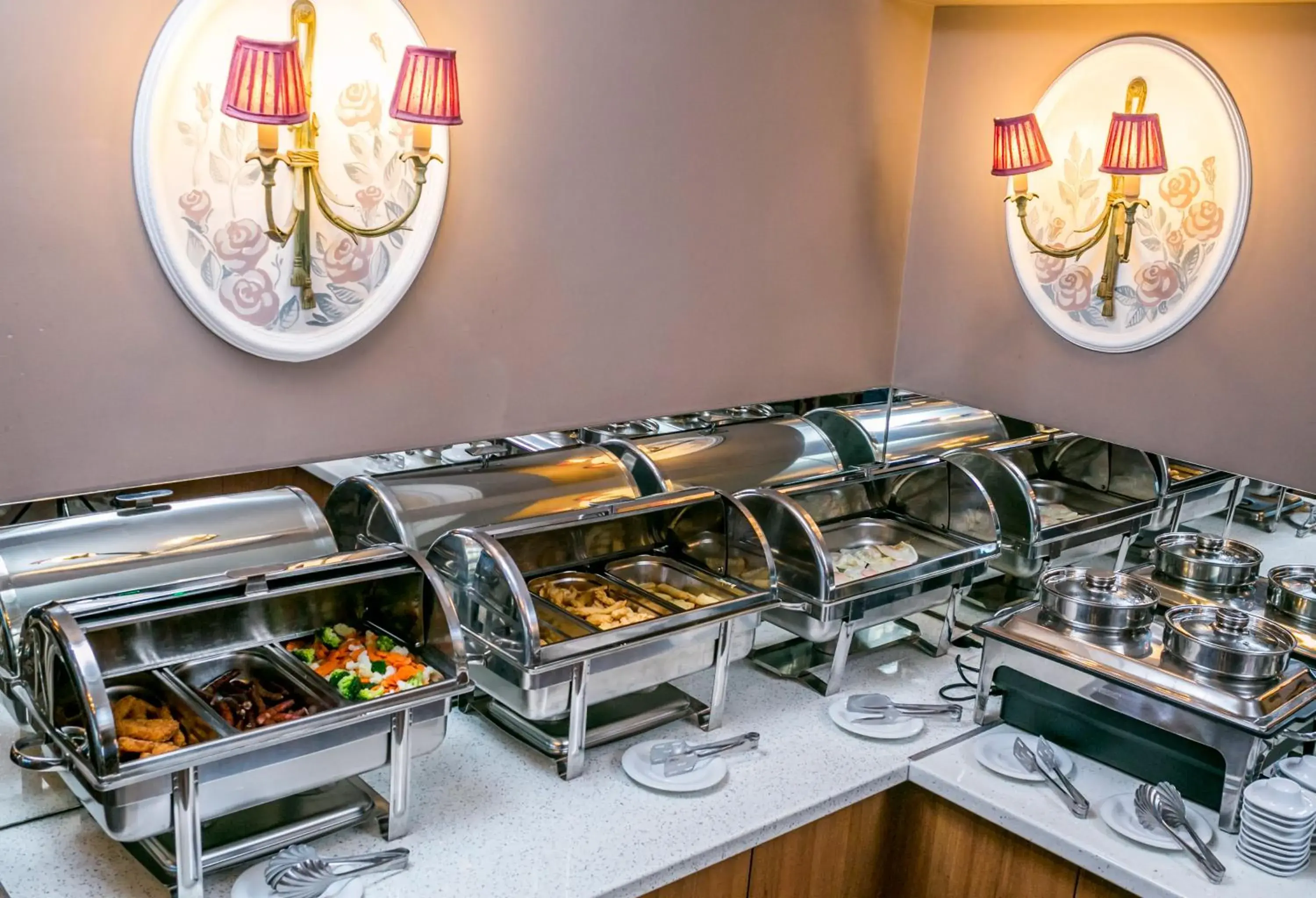 Buffet breakfast in Orhideea Residence & Spa Buffet breakfast in Orhideea Residence & Spa