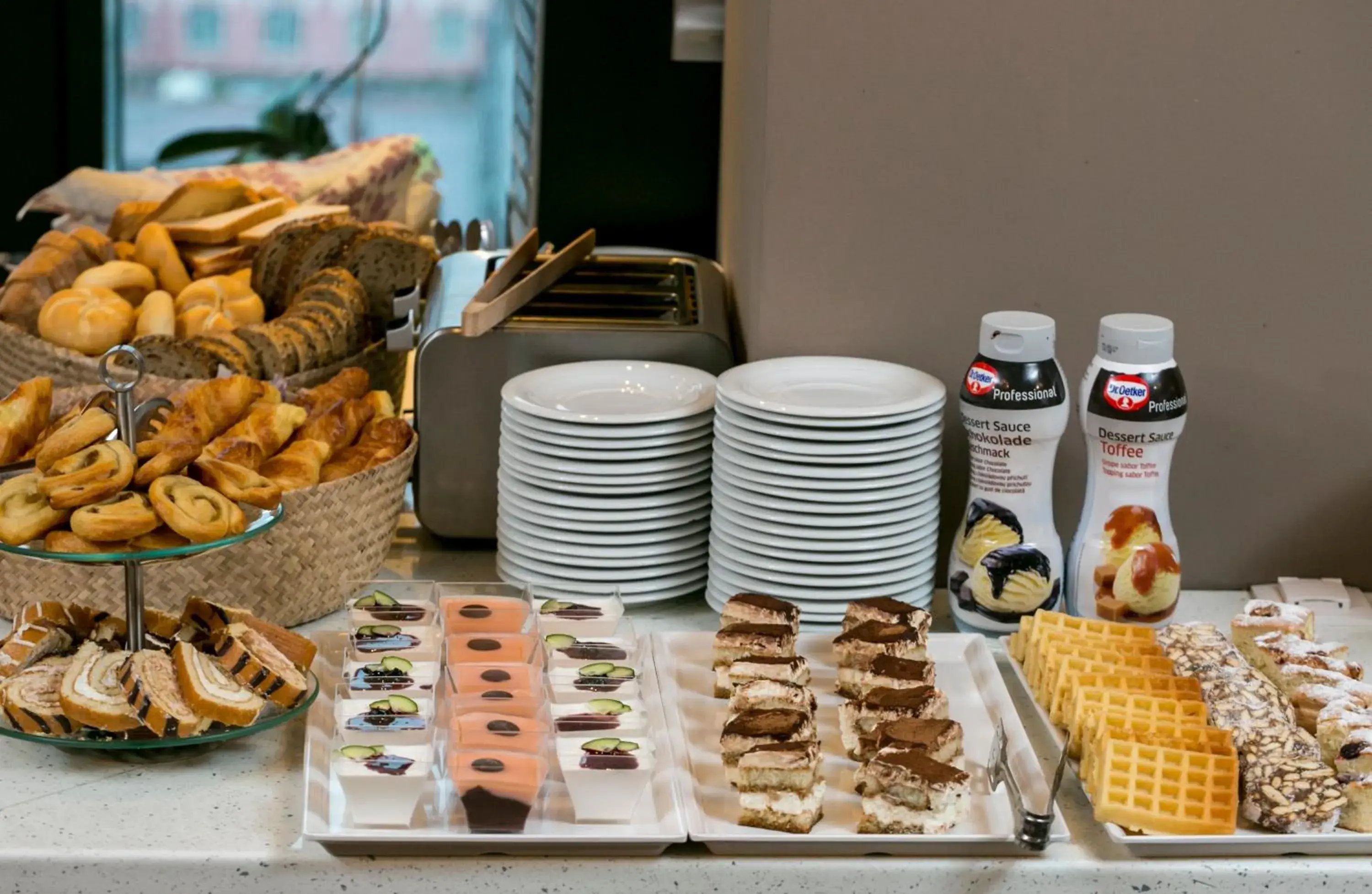 Buffet breakfast in Orhideea Residence & Spa Buffet breakfast in Orhideea Residence & Spa