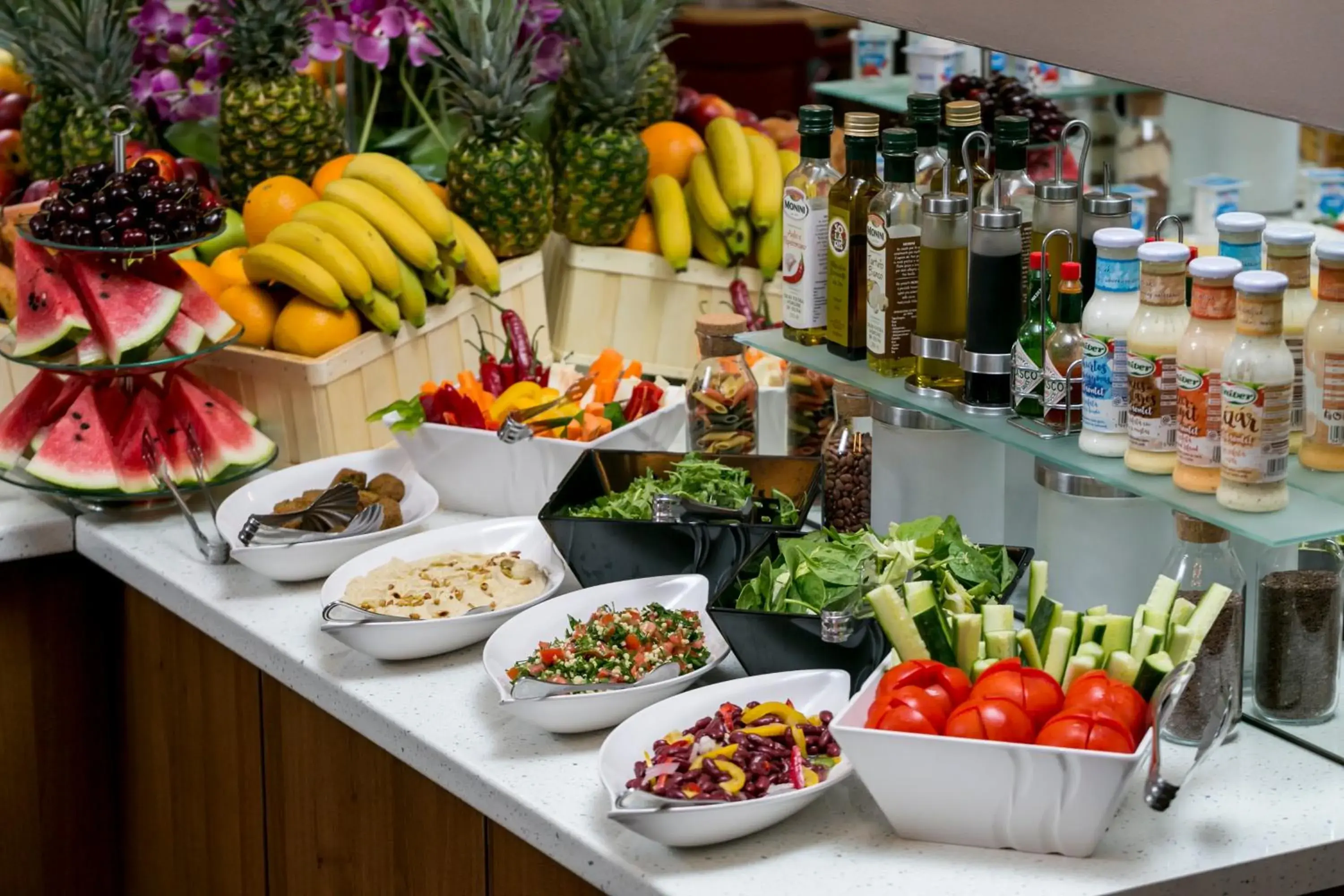 Buffet breakfast in Orhideea Residence & Spa Buffet breakfast in Orhideea Residence & Spa