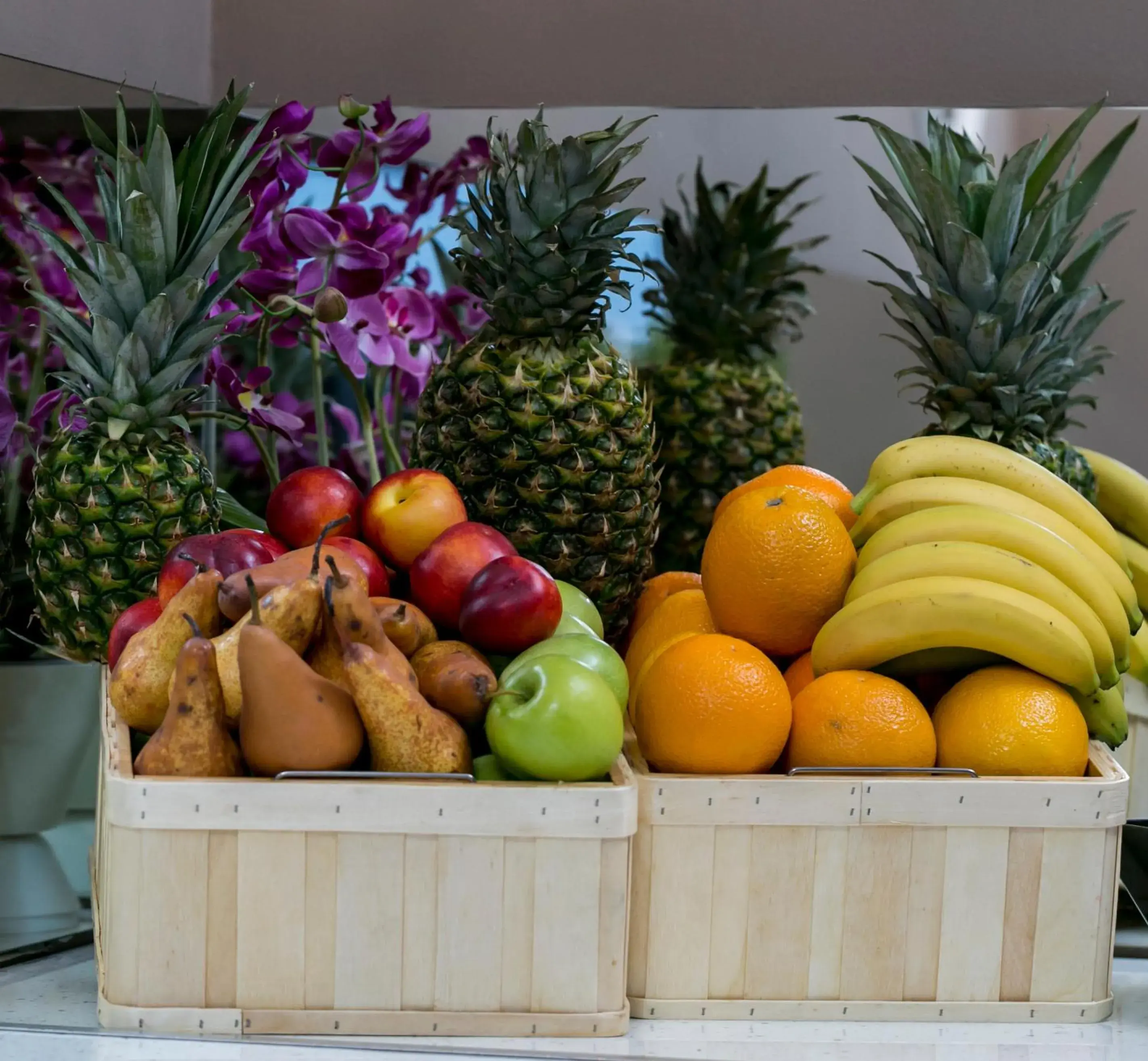 Buffet breakfast in Orhideea Residence & Spa Buffet breakfast in Orhideea Residence & Spa