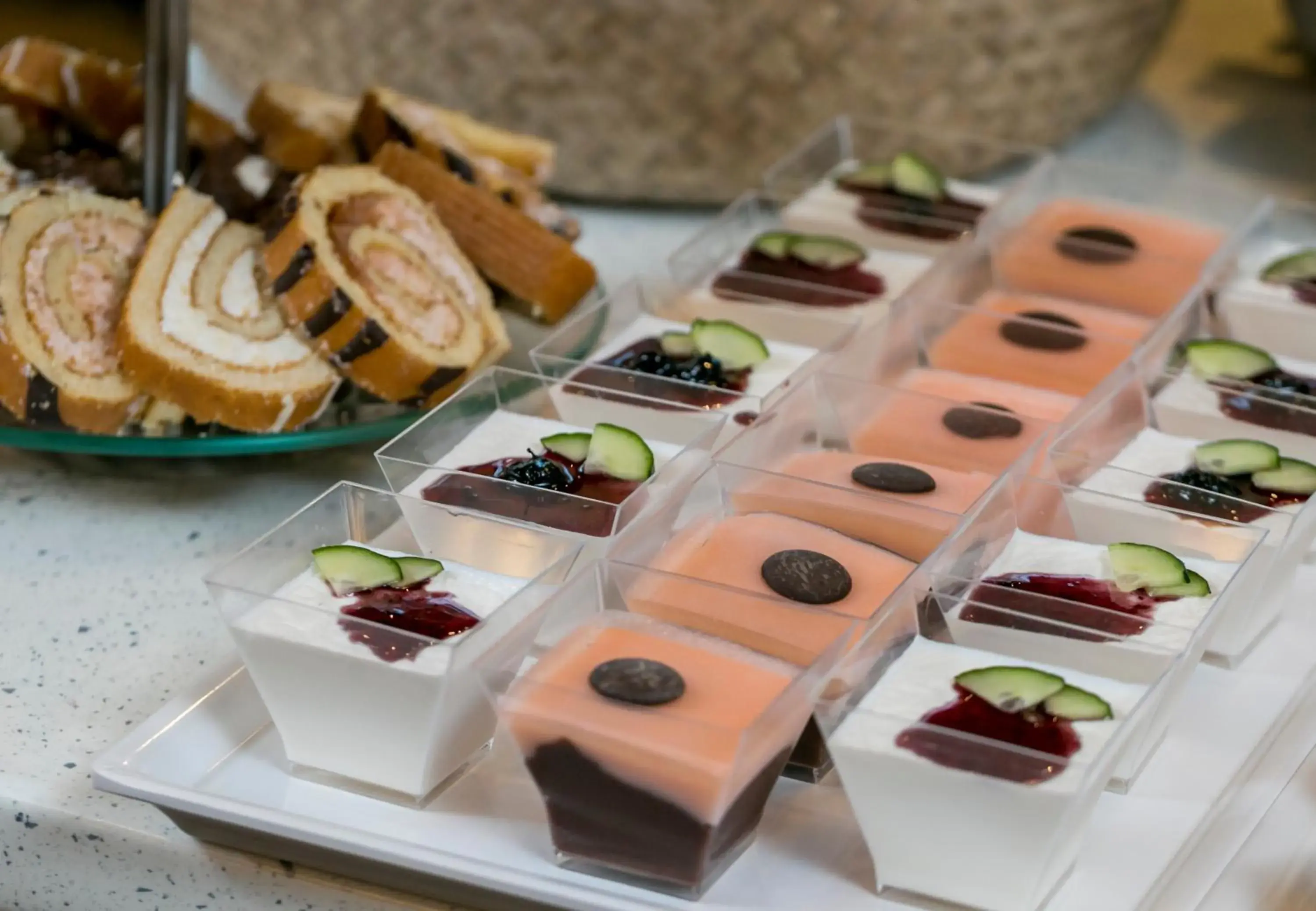 Buffet breakfast in Orhideea Residence & Spa Buffet breakfast in Orhideea Residence & Spa