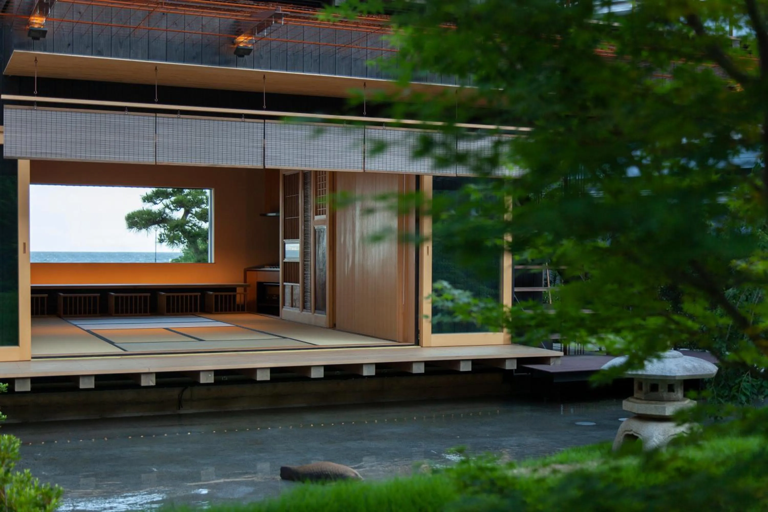 Living room in modern ryokan kishi-ke