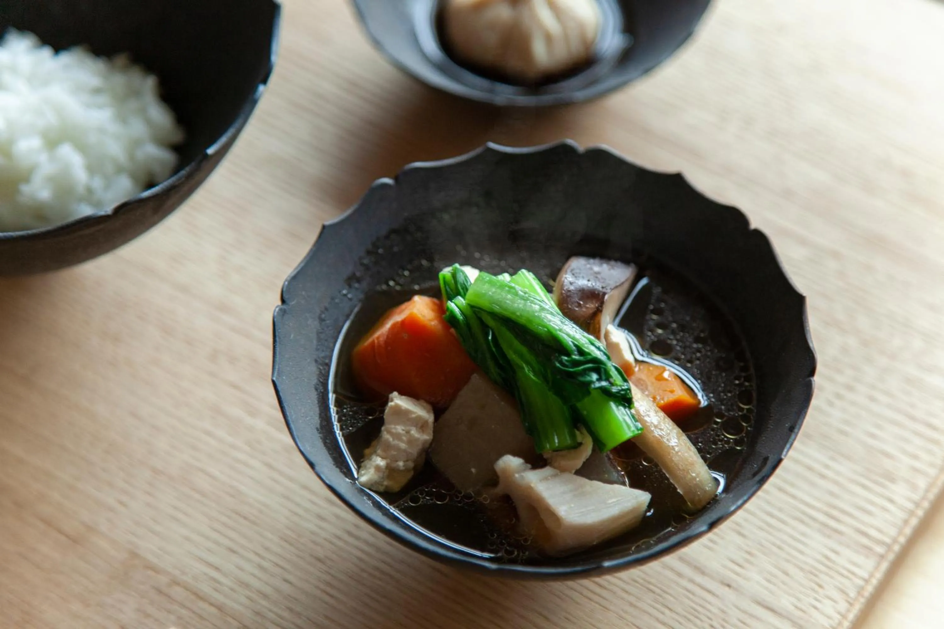 Food and drinks in modern ryokan kishi-ke