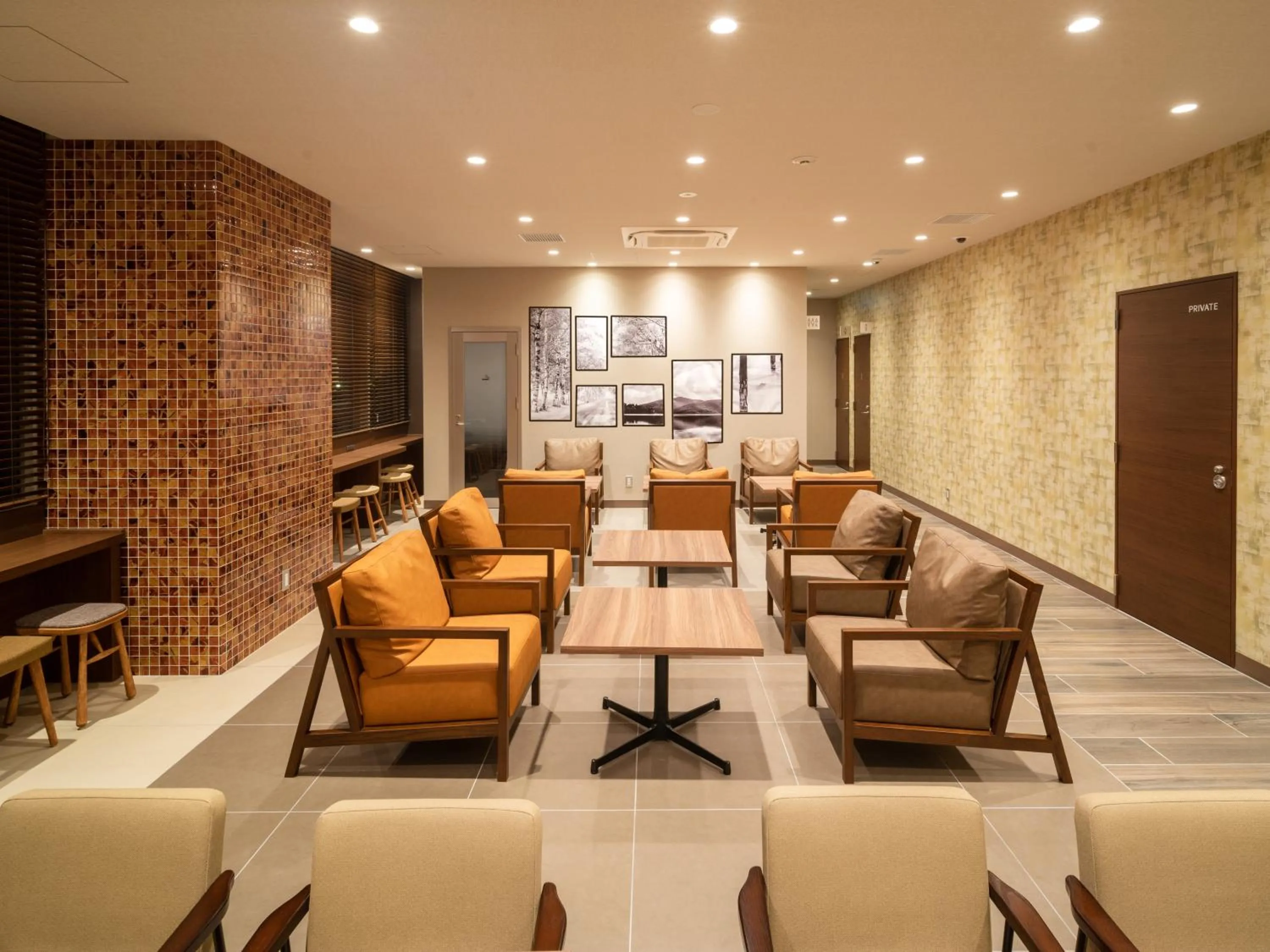 Lounge or bar in Super Hotel Premier Obihiro Ekimae