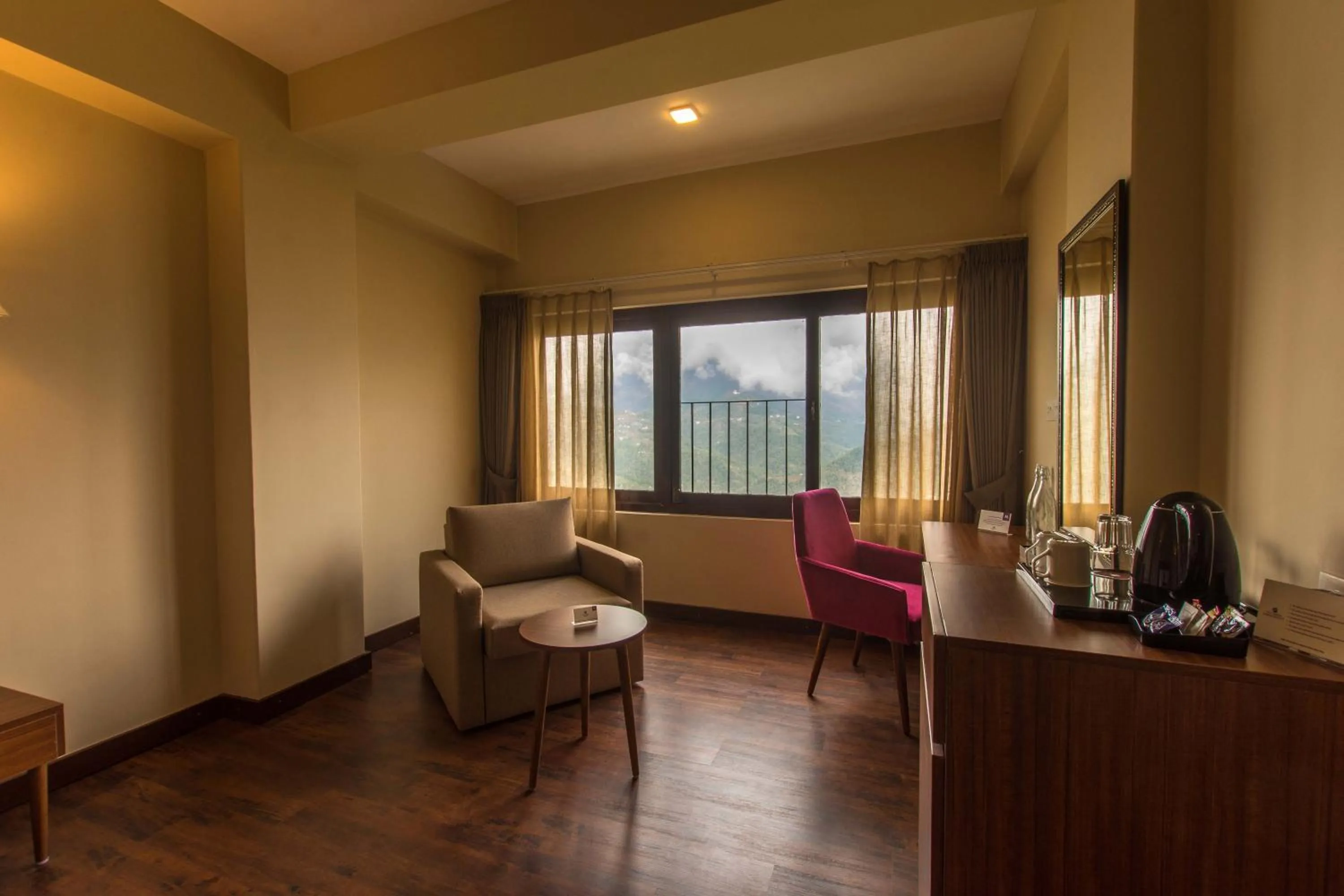 Living room in Mount Himalayan Hotel