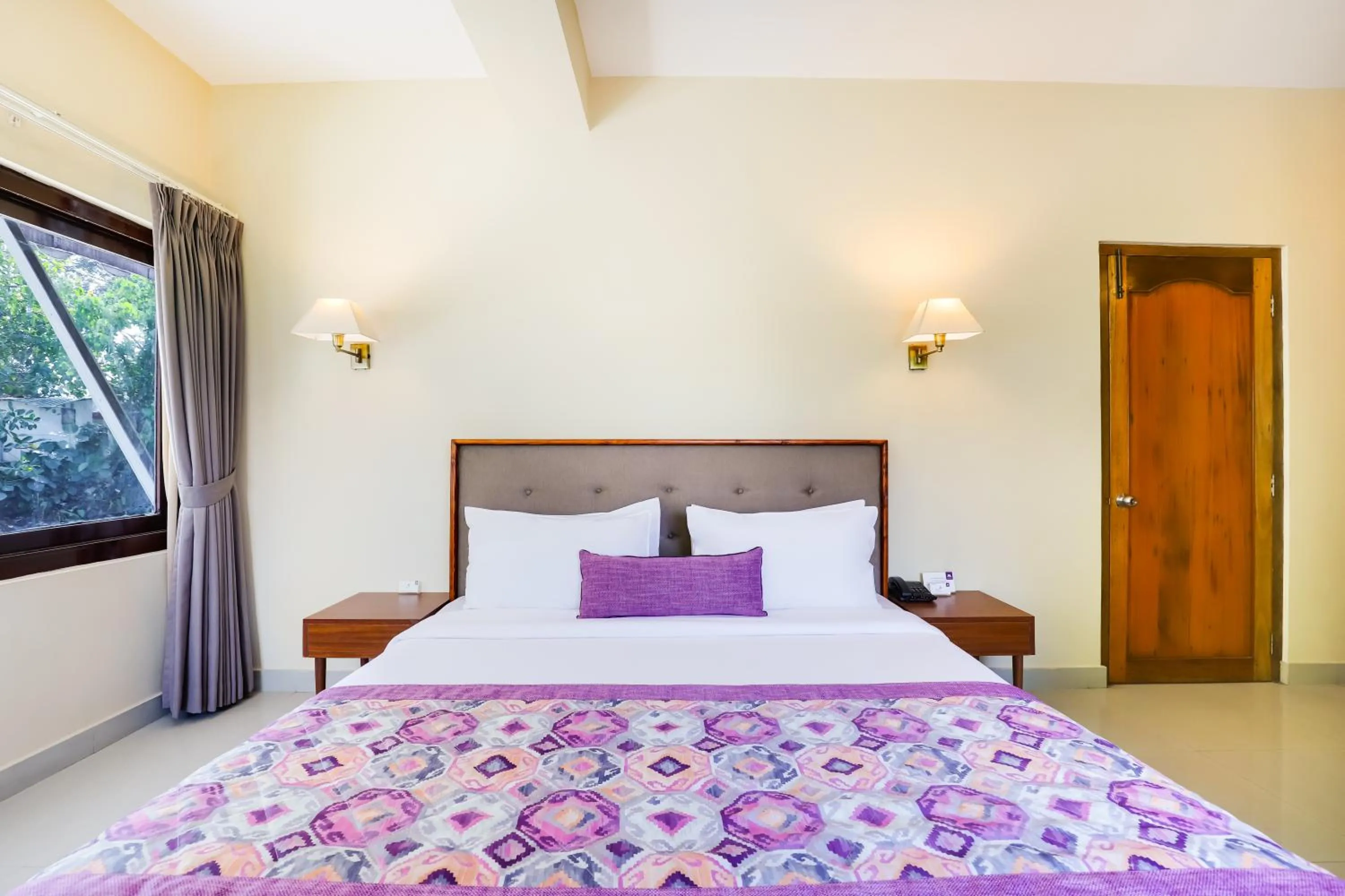 Bed in Mount Himalayan Hotel