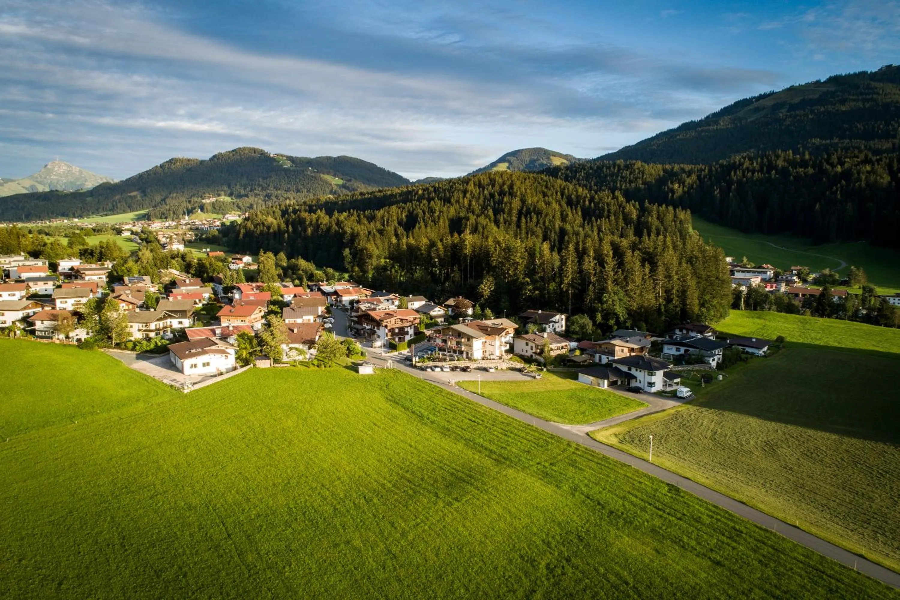 Garden view in Landhotel Föhrenhof Ellmau