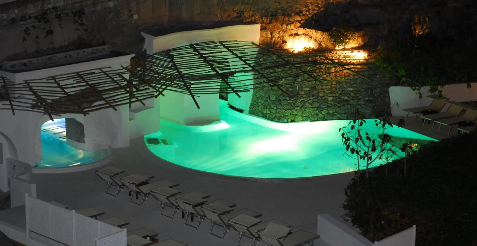 Pool view in Grand Hotel Santa Domitilla