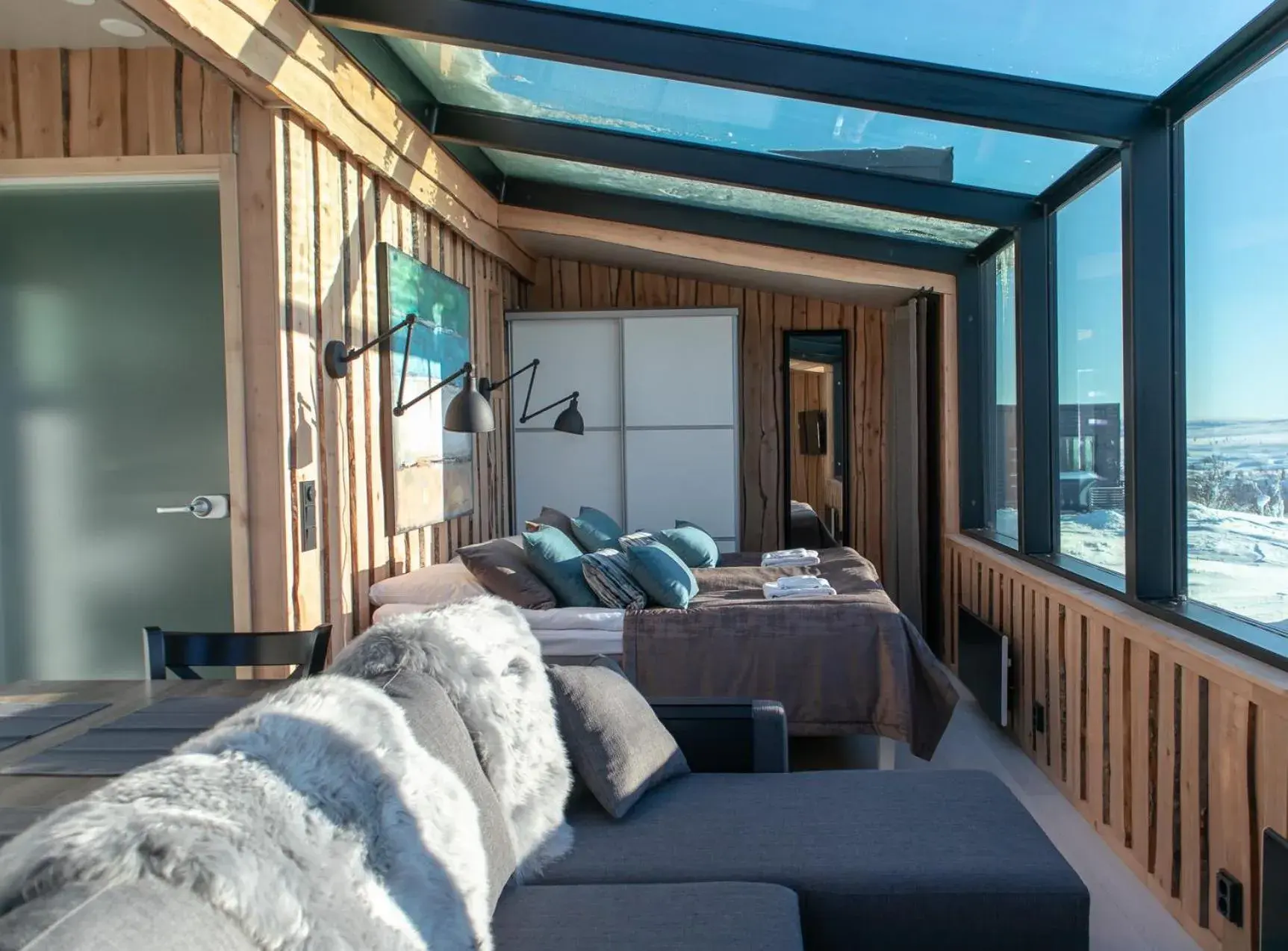 Double Room with Terrace in Top Star Saariselkä - Arctic Glass Cubes Double Room with Terrace in Top Star Saariselkä - Arctic Glass Cubes