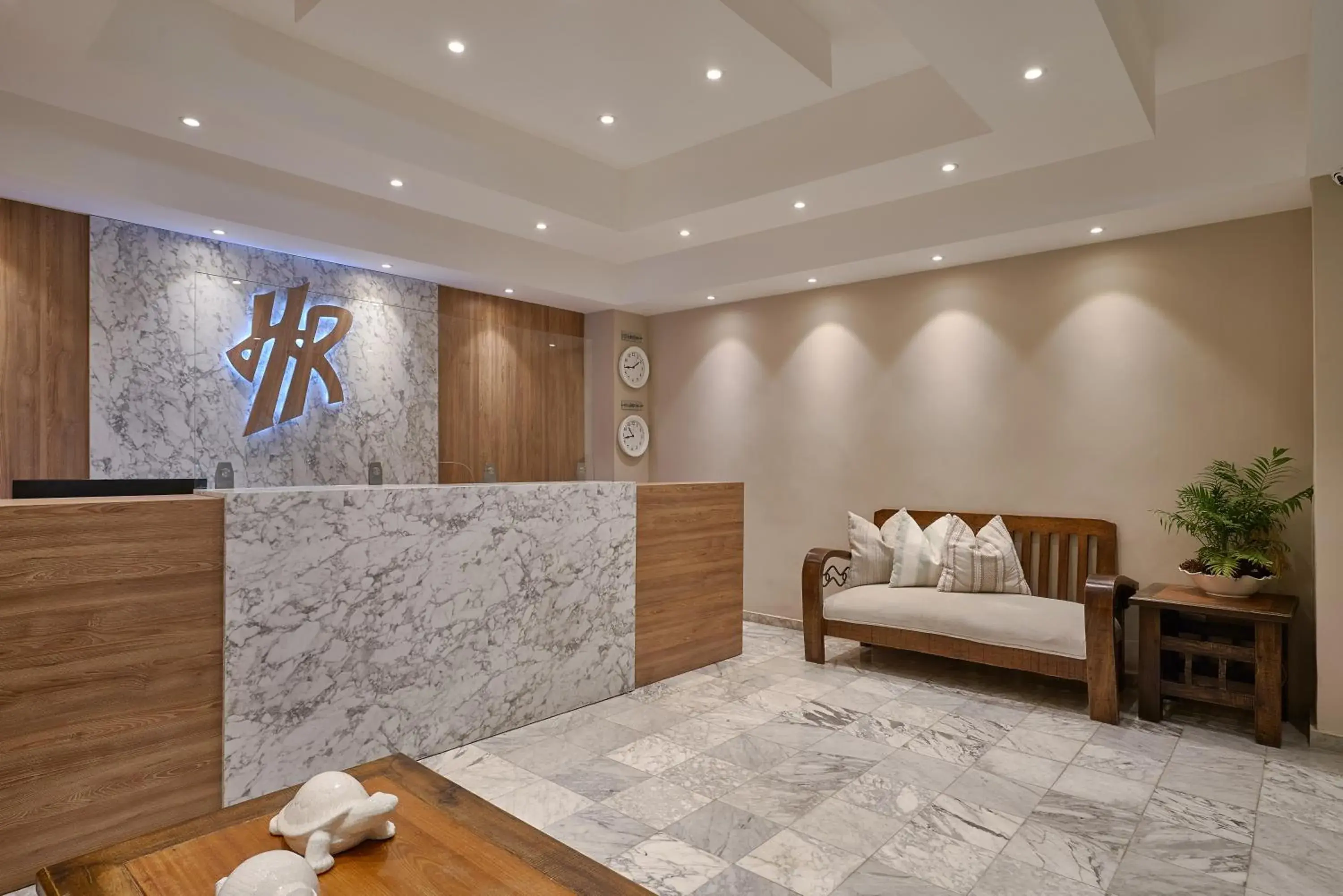 Lobby or reception in Hotel Riazor Lobby or reception in Hotel Riazor