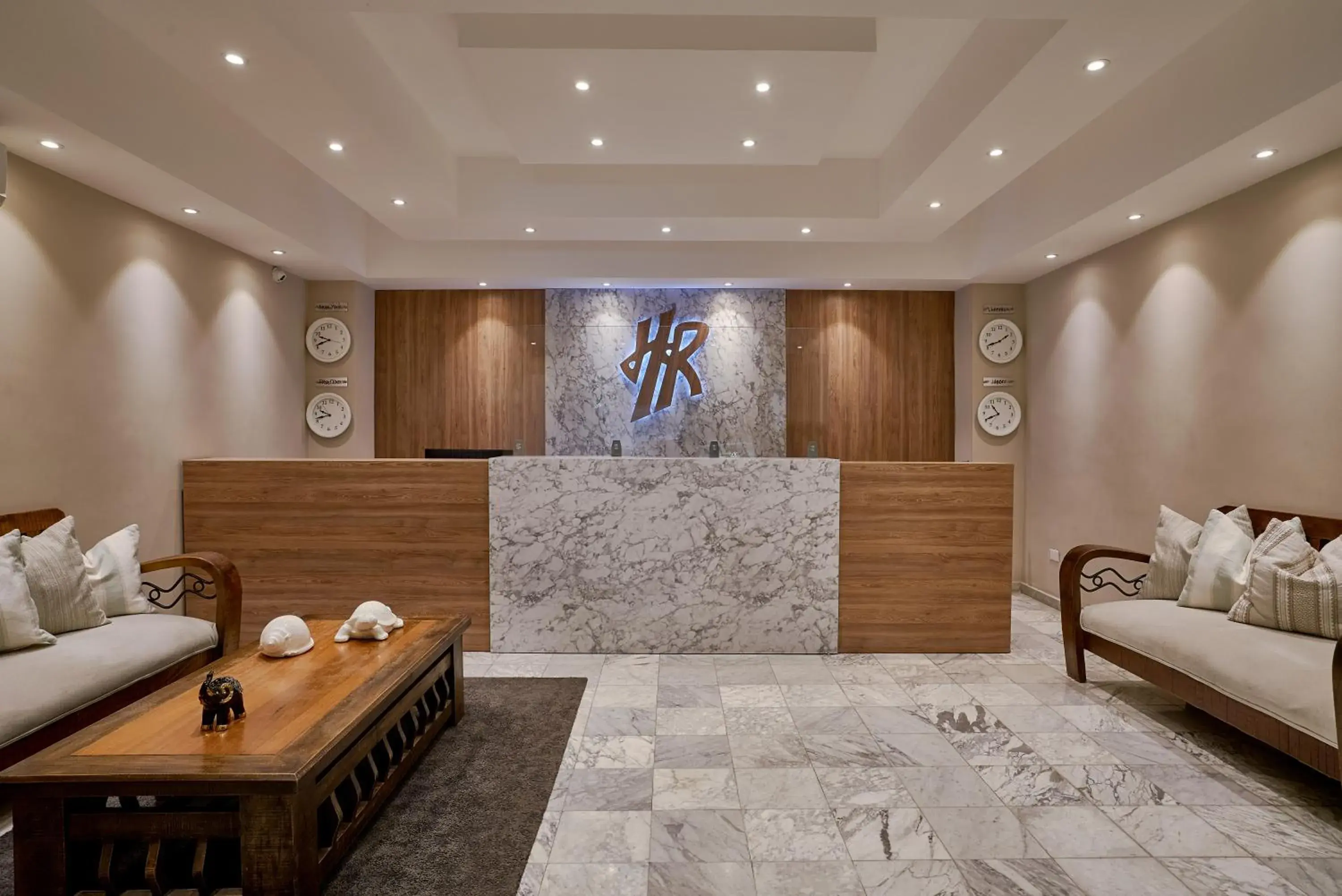 Lobby or reception in Hotel Riazor Lobby or reception in Hotel Riazor