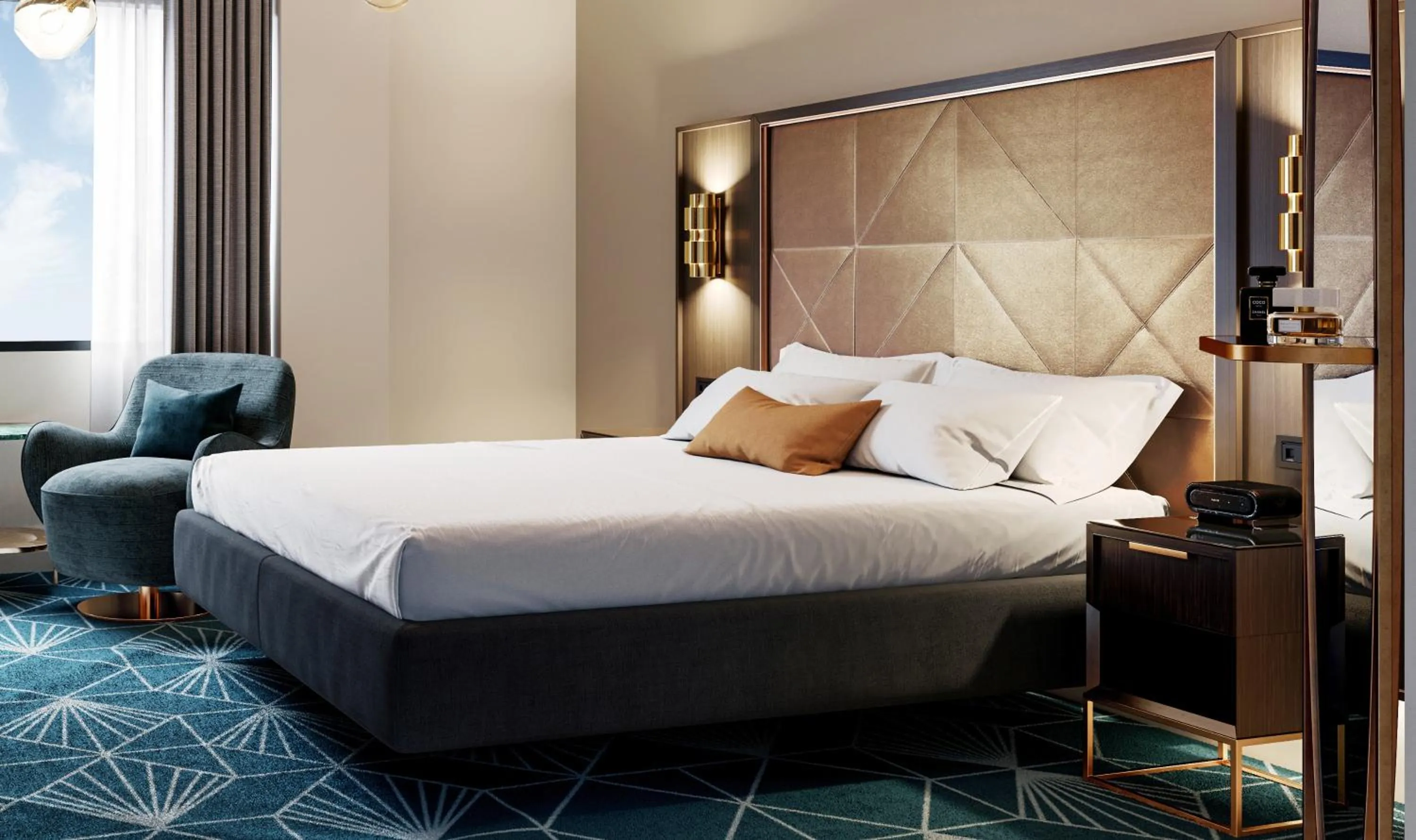 Bed in Swiss-Belhotel Napier