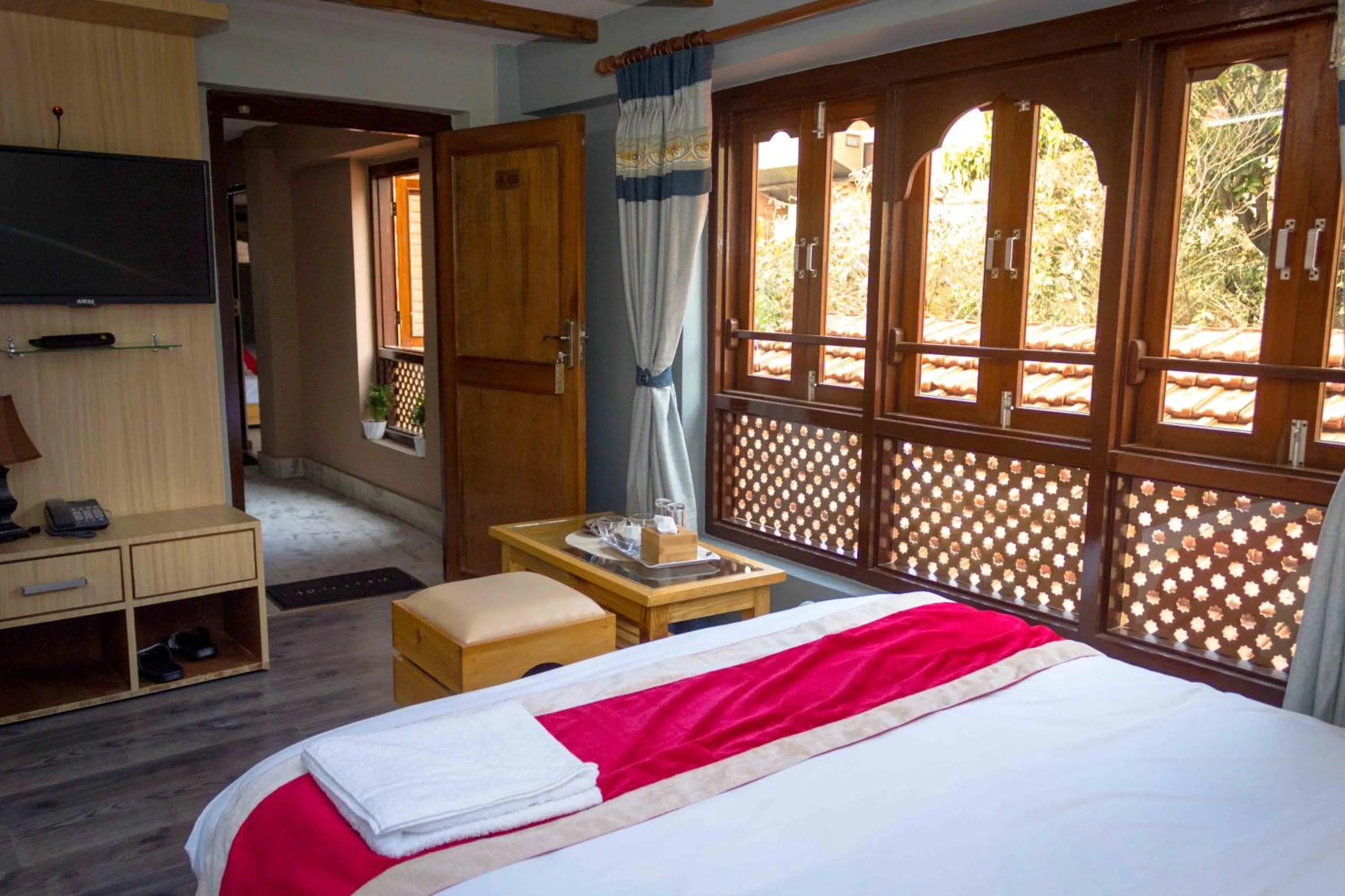 Bed in Inn Sangrahalaya