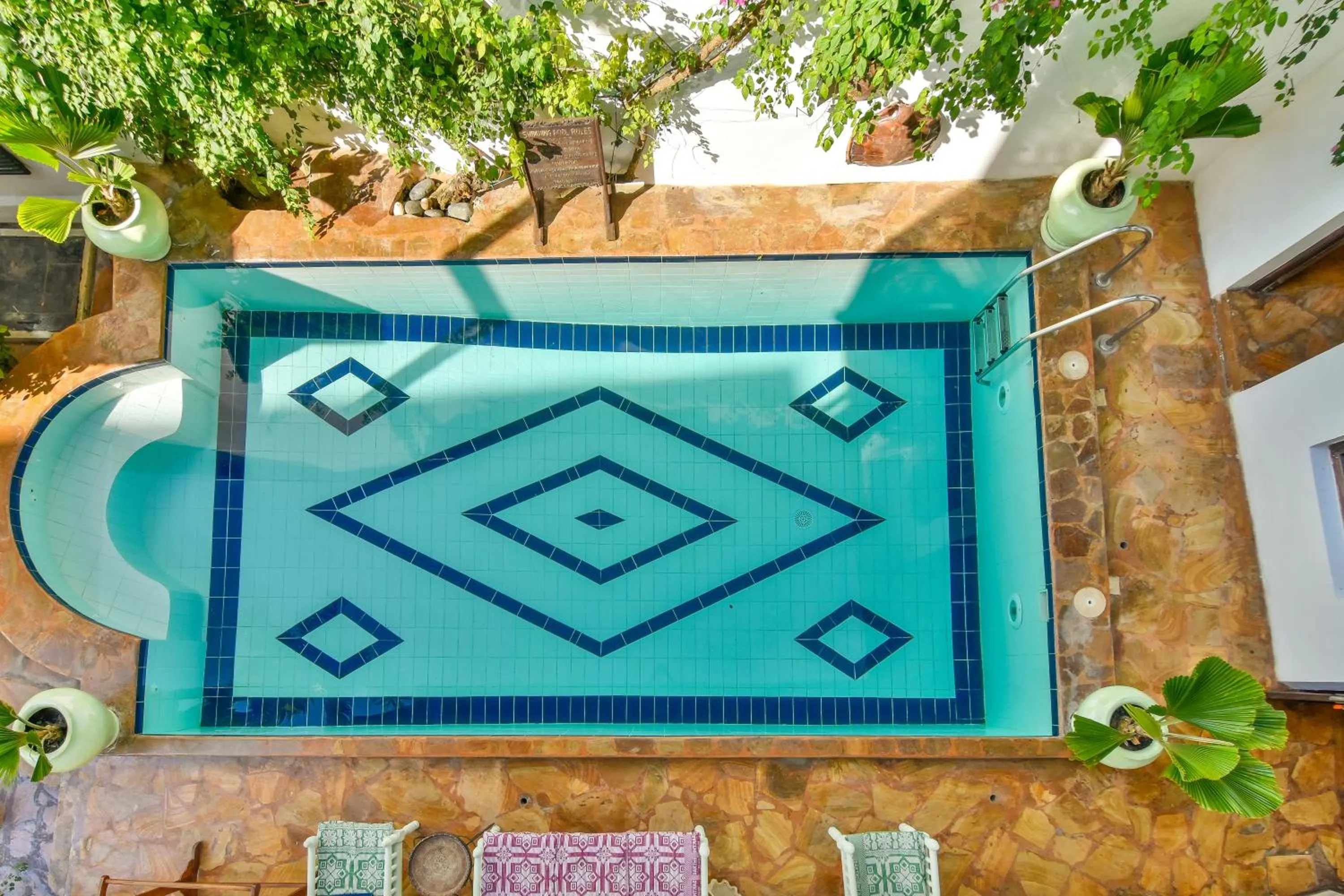 Pool view in Kholle House