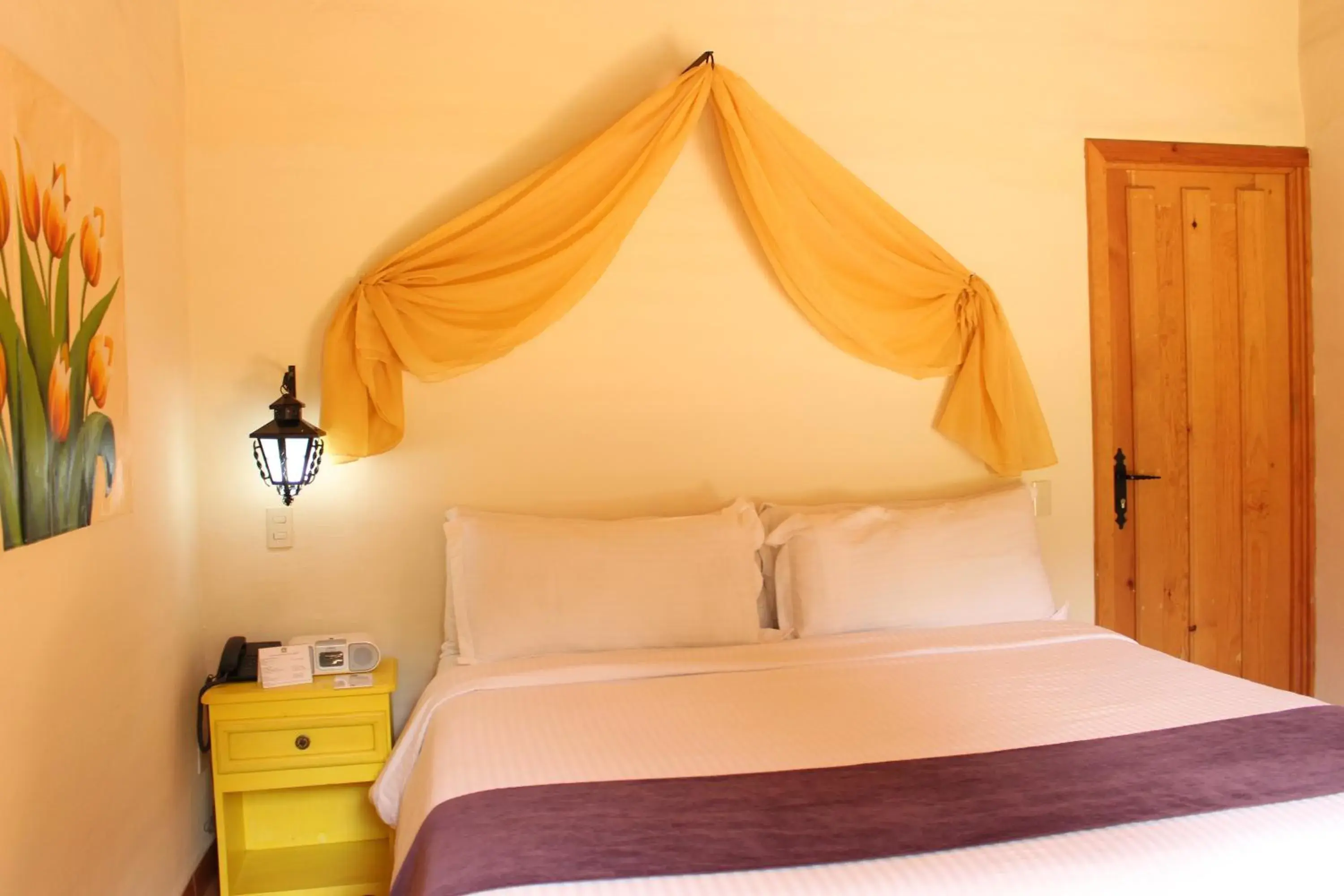 Bed in Cabañas Sierra Mazamitla Bed in Cabañas Sierra Mazamitla