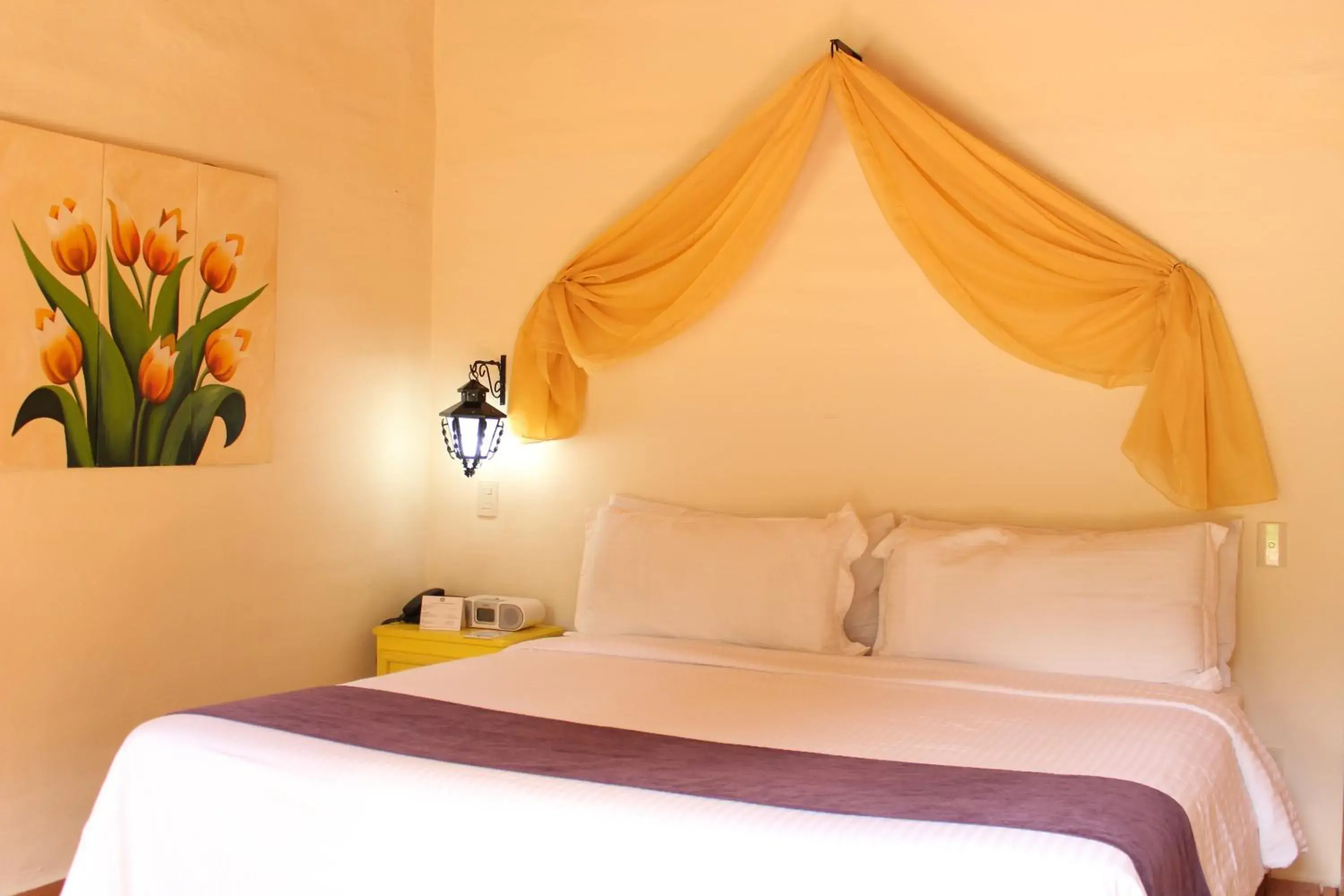 Bed in Cabañas Sierra Mazamitla Bed in Cabañas Sierra Mazamitla