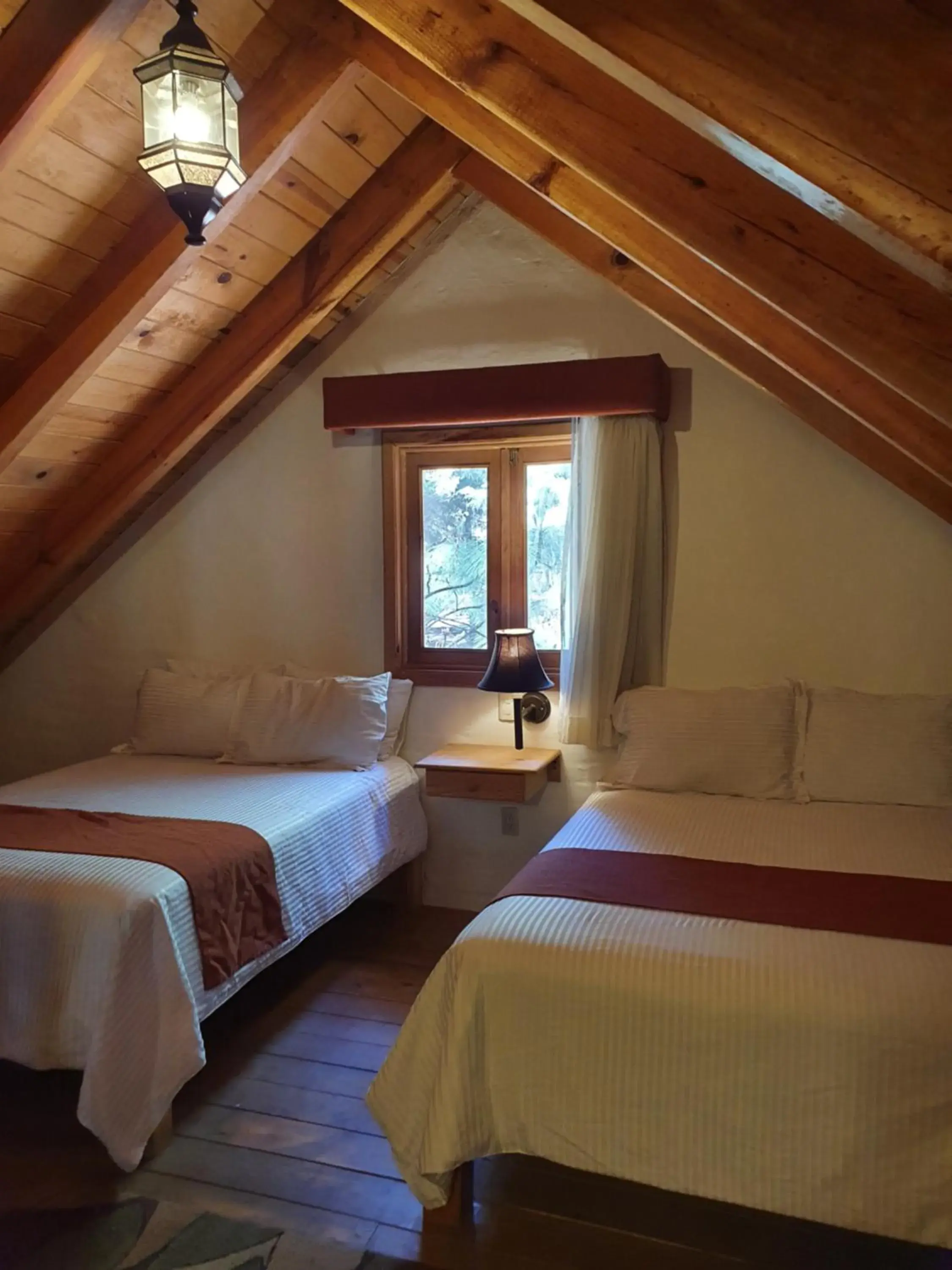 Bed in Cabañas Sierra Mazamitla Bed in Cabañas Sierra Mazamitla