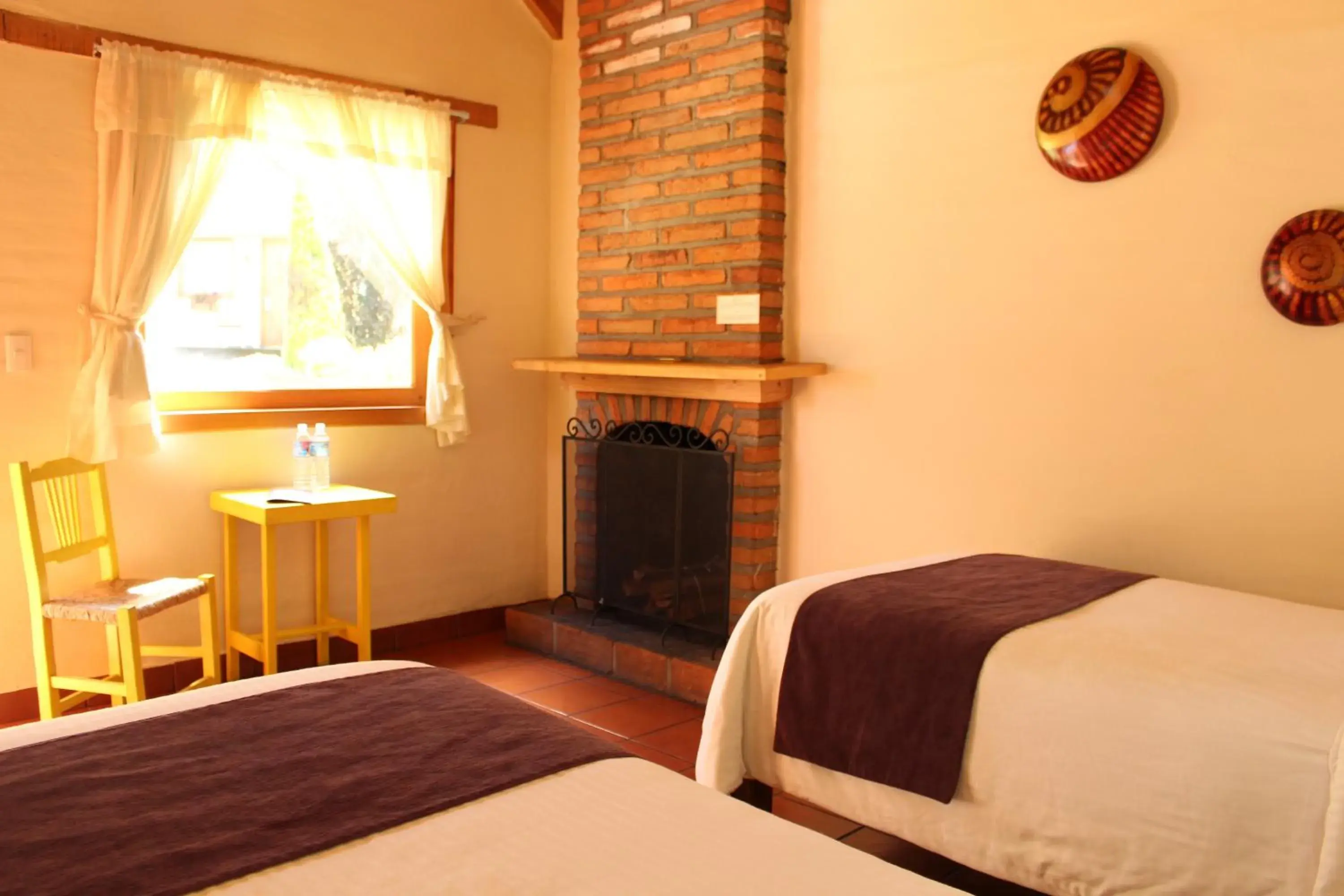 Bed in Cabañas Sierra Mazamitla Bed in Cabañas Sierra Mazamitla