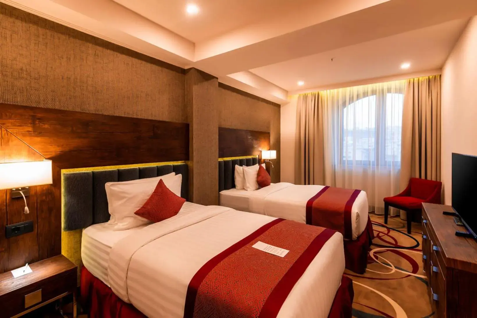 Two-Bedroom Superior Suite with One King Bed and Two Single Beds in Ramada Hotel & Suites by Wyndham Yerevan Two-Bedroom Superior Suite with One King Bed and Two Single Beds in Ramada Hotel & Suites by Wyndham Yerevan
